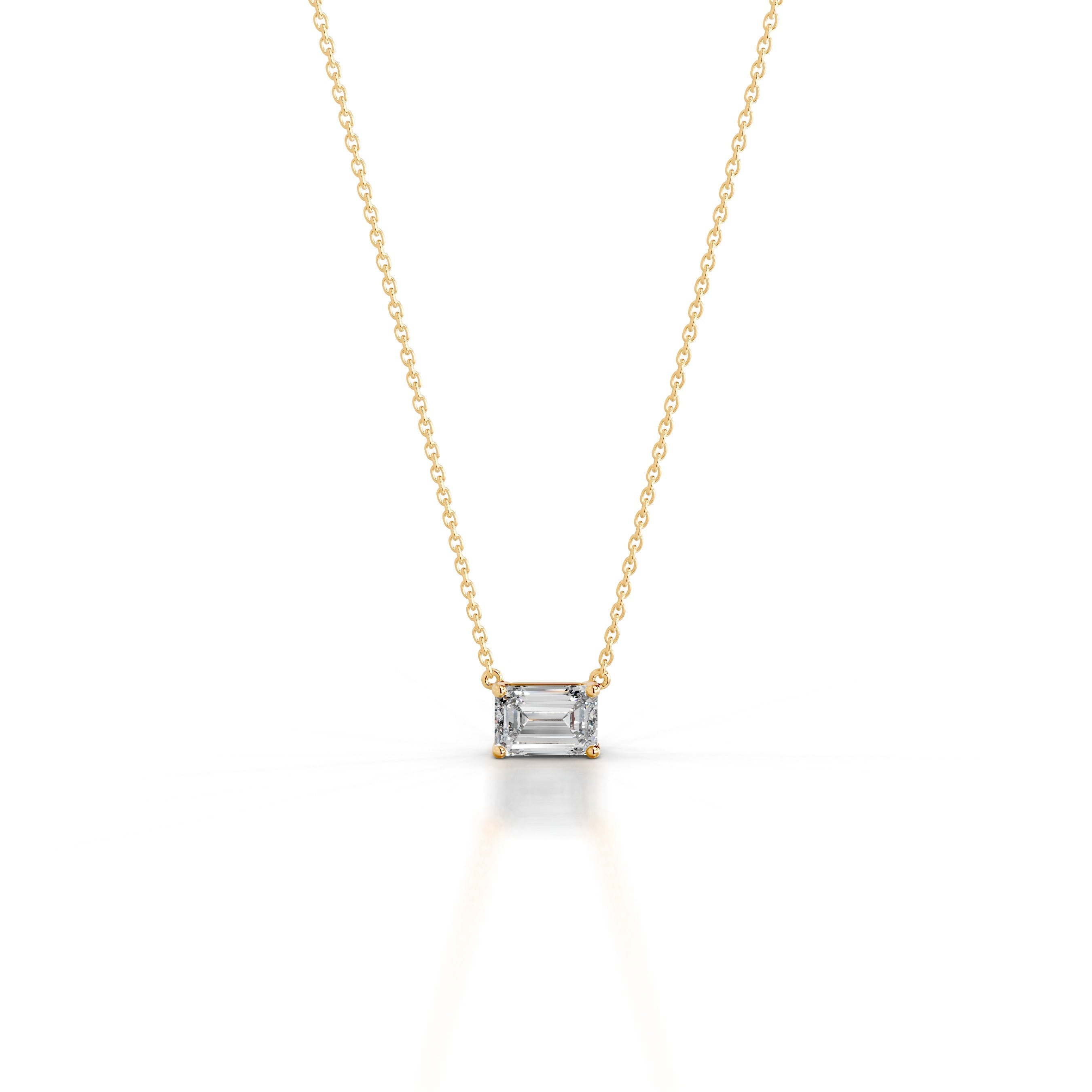Clmence Diamond Pendant - 18K Yellow Gold - Main Stone 1.55 Carat