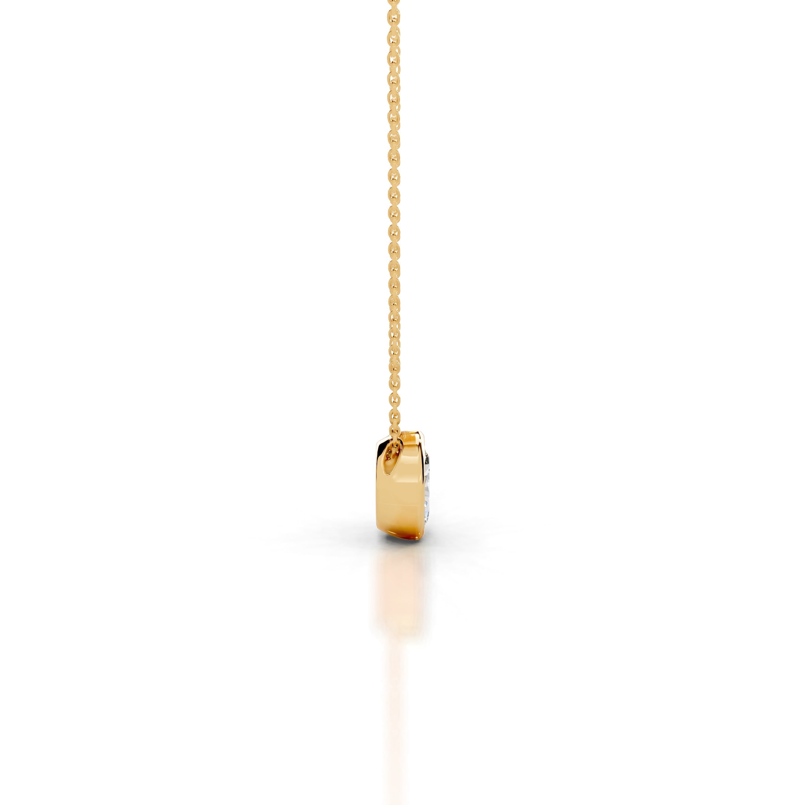 Gianna Diamond Pendant - 18K Yellow Gold - Main Stone 1.01 Carat