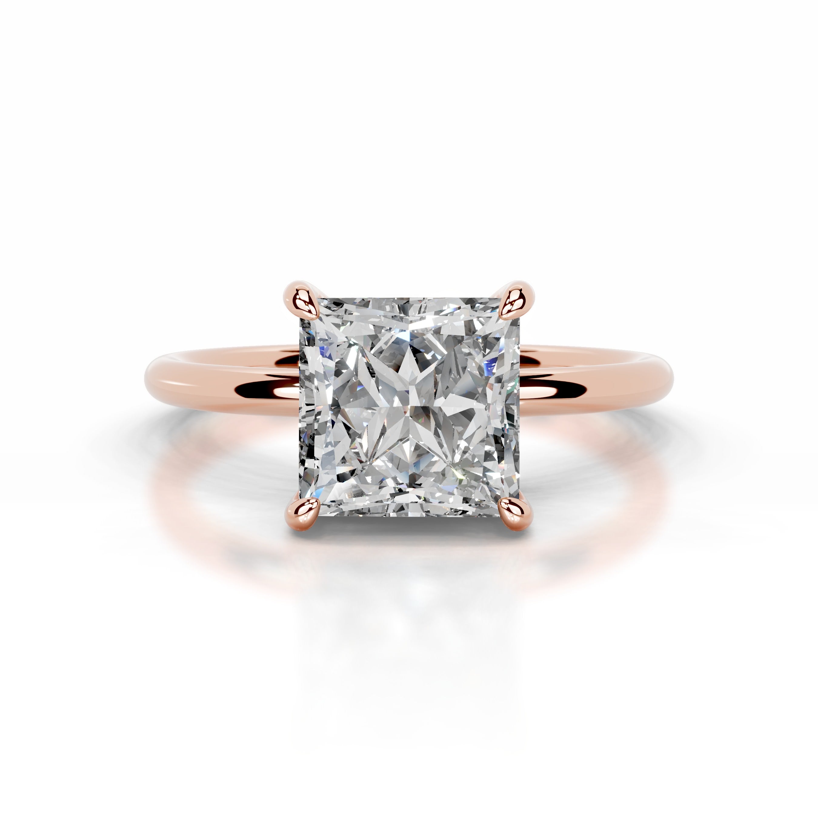 Willow Diamond Engagement Ring - 14K Rose Gold