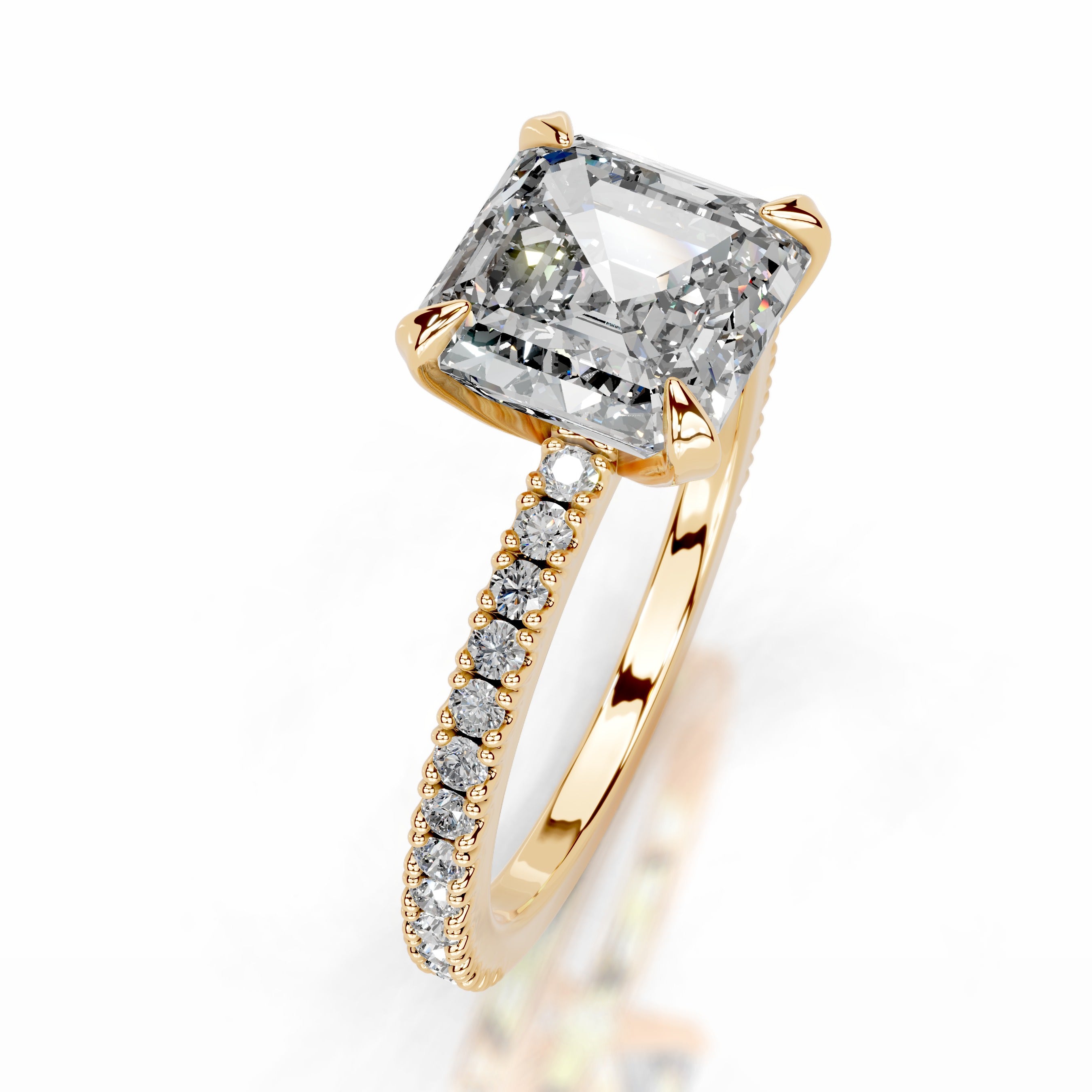 Luisana Diamond Engagement Ring - 18K Yellow Gold