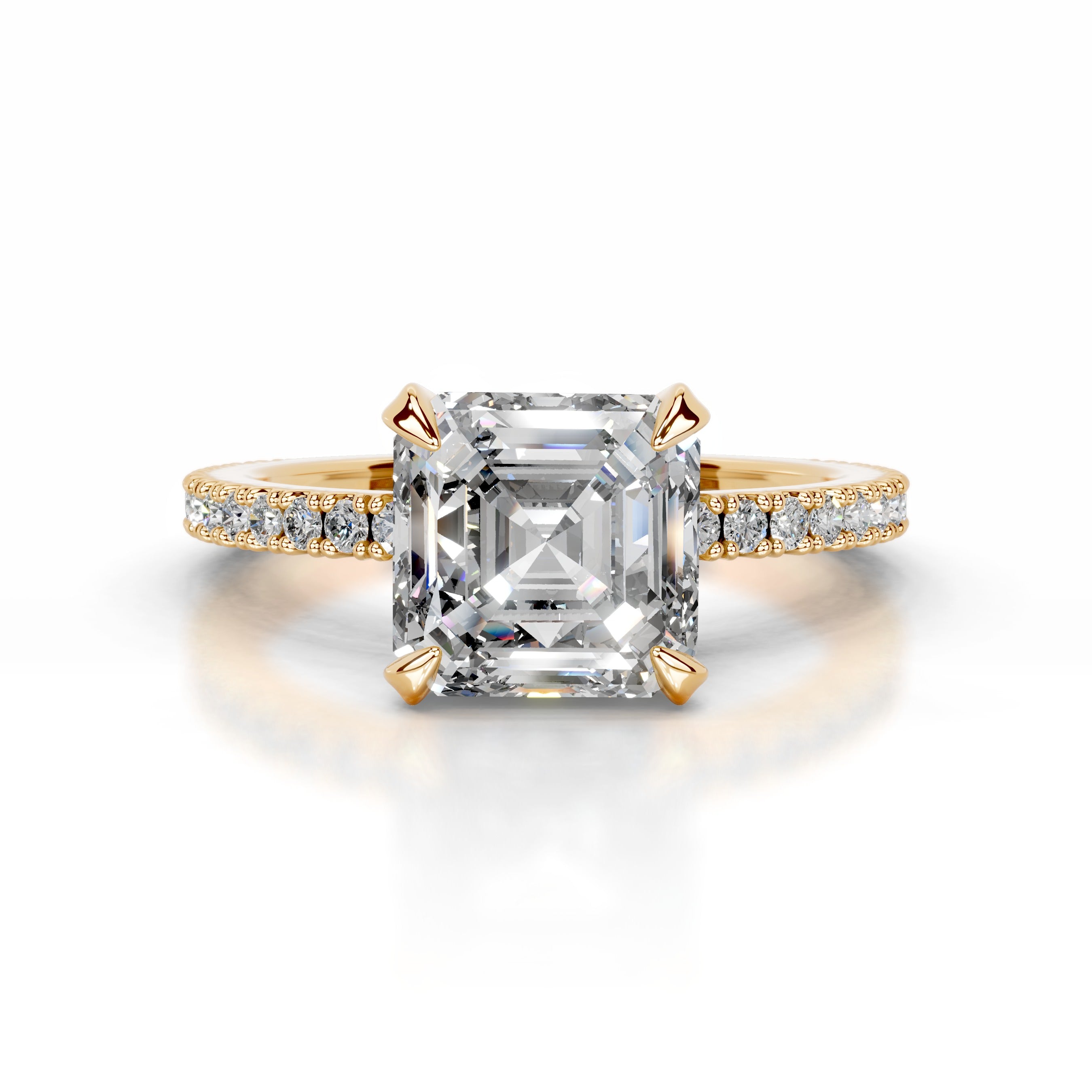 Luisana Diamond Engagement Ring - 18K Yellow Gold