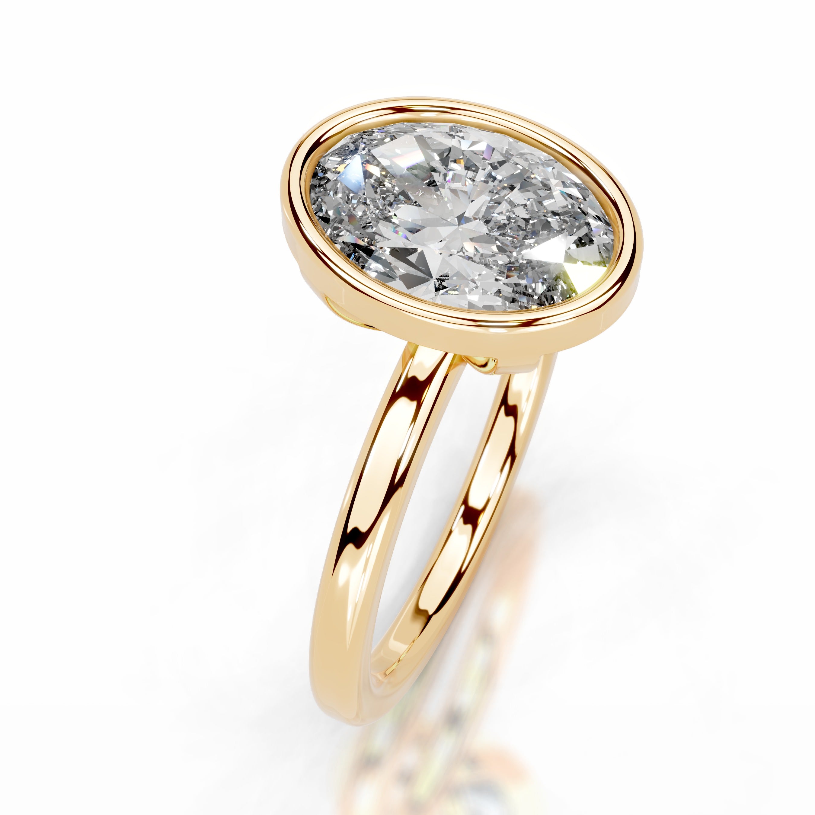 Dima Diamond Engagement Ring - 18K Yellow Gold