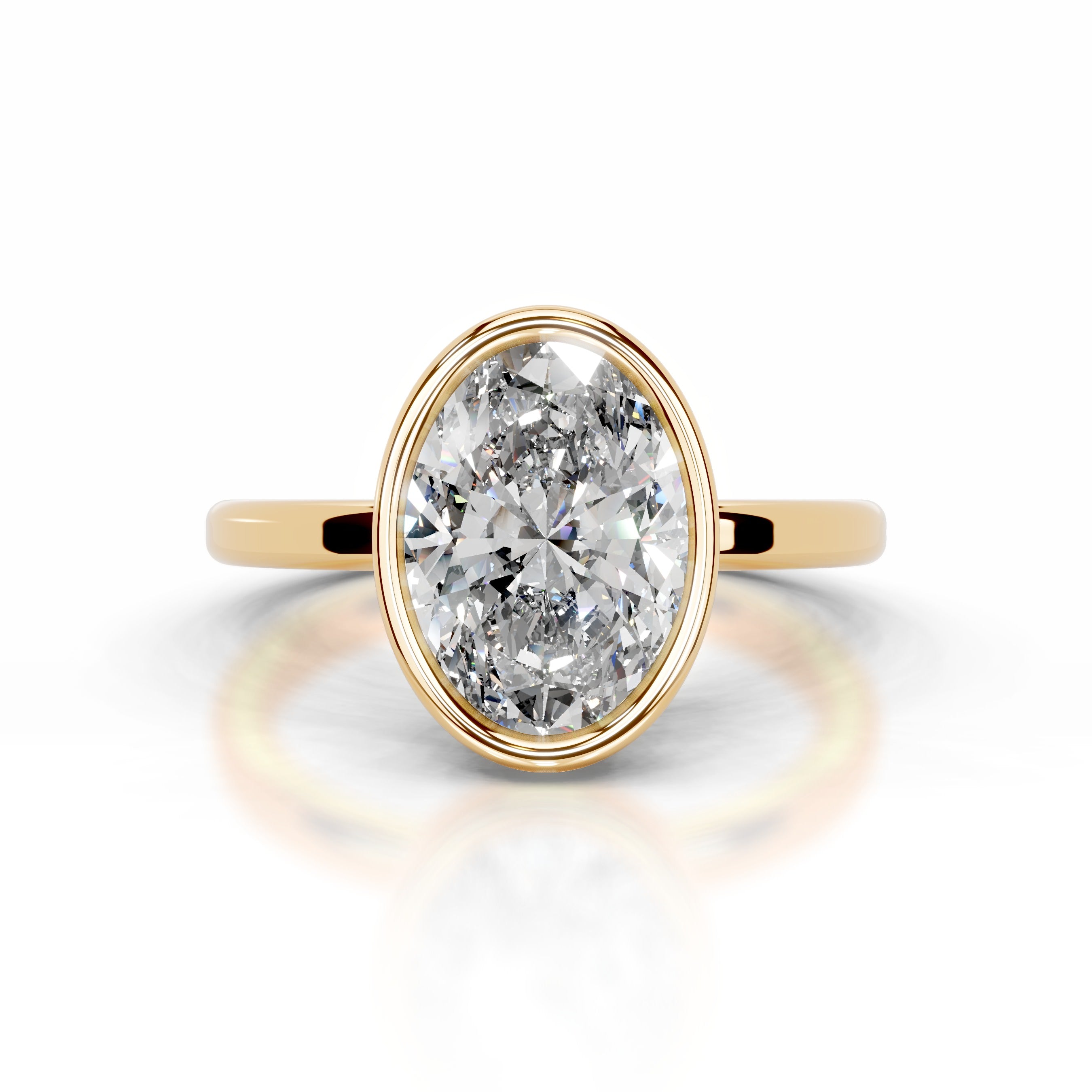 Dima Diamond Engagement Ring - 18K Yellow Gold