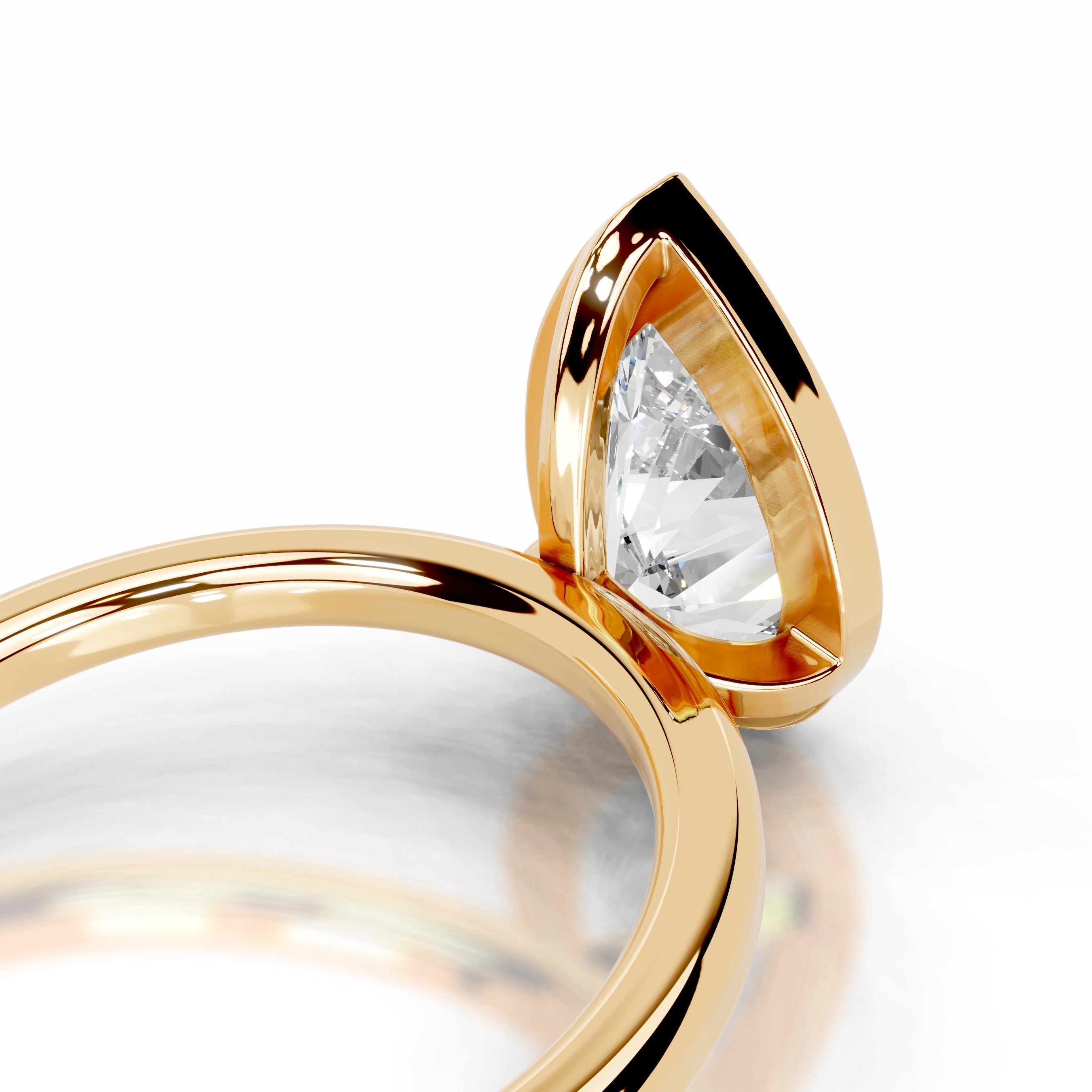 Dima Diamond Engagement Ring - 18K Yellow Gold