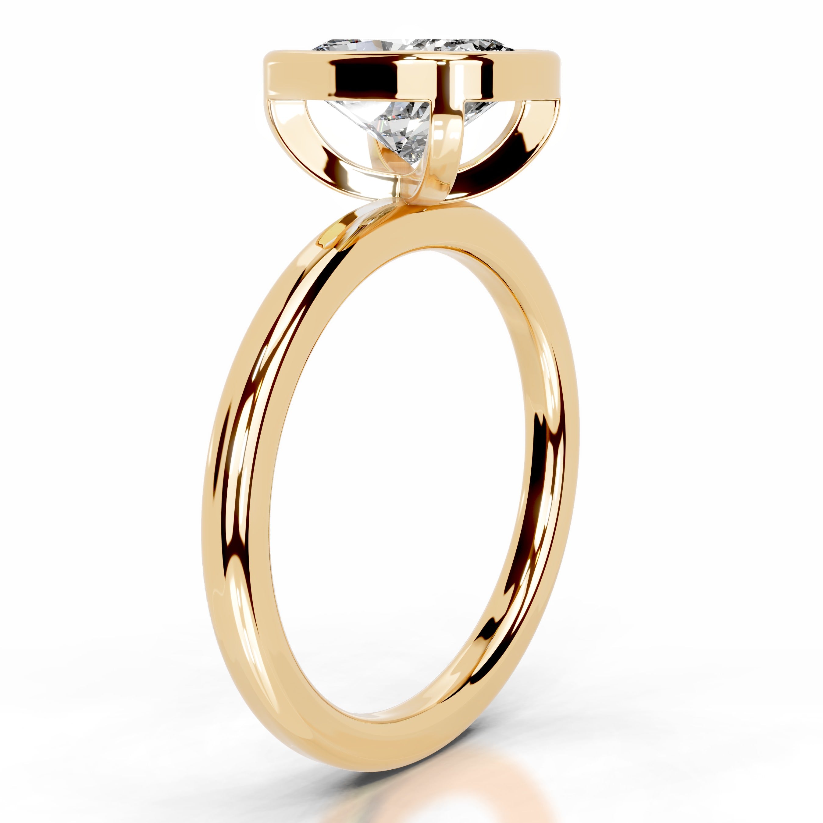 Dima Diamond Engagement Ring - 18K Yellow Gold