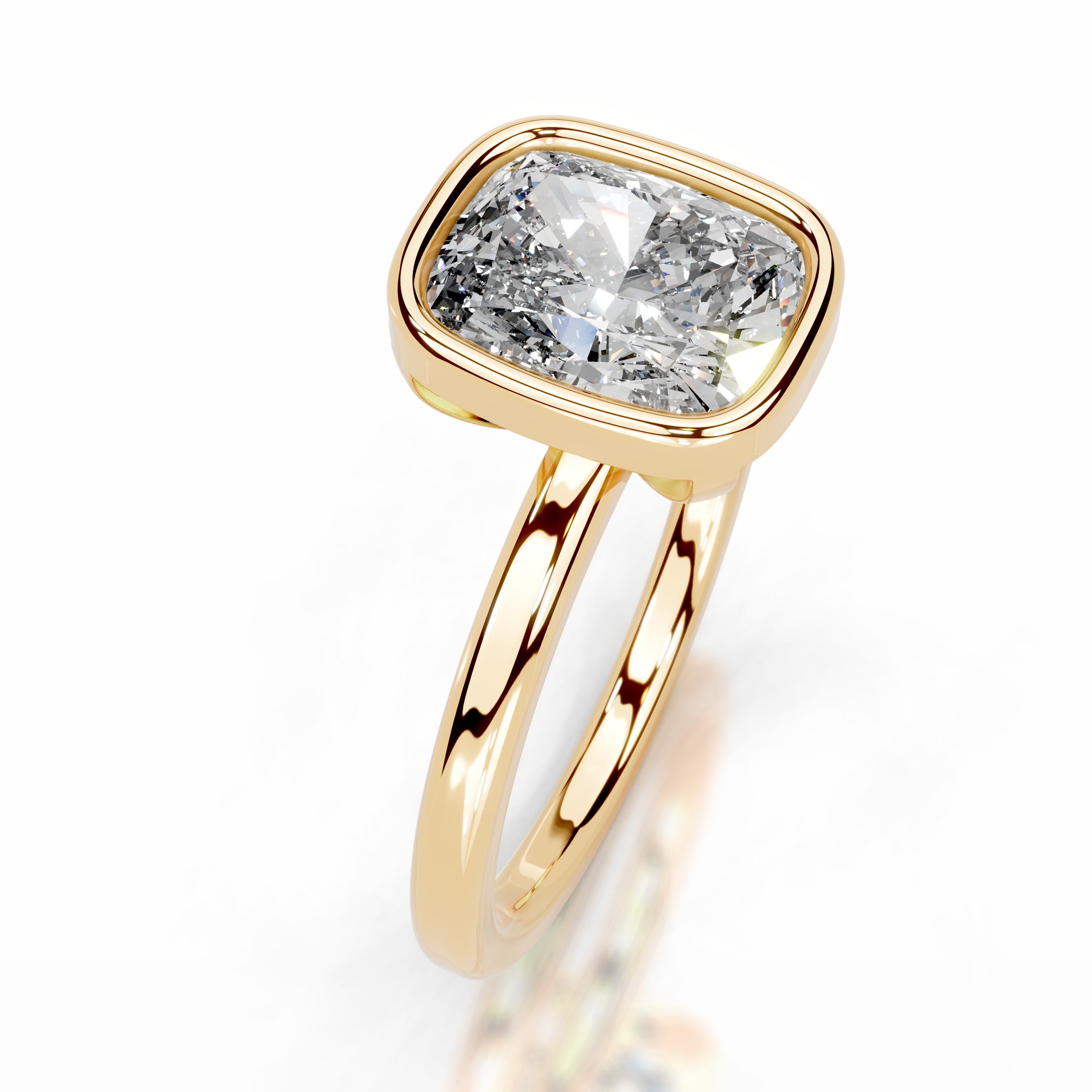 Dima Diamond Engagement Ring - 18K Yellow Gold