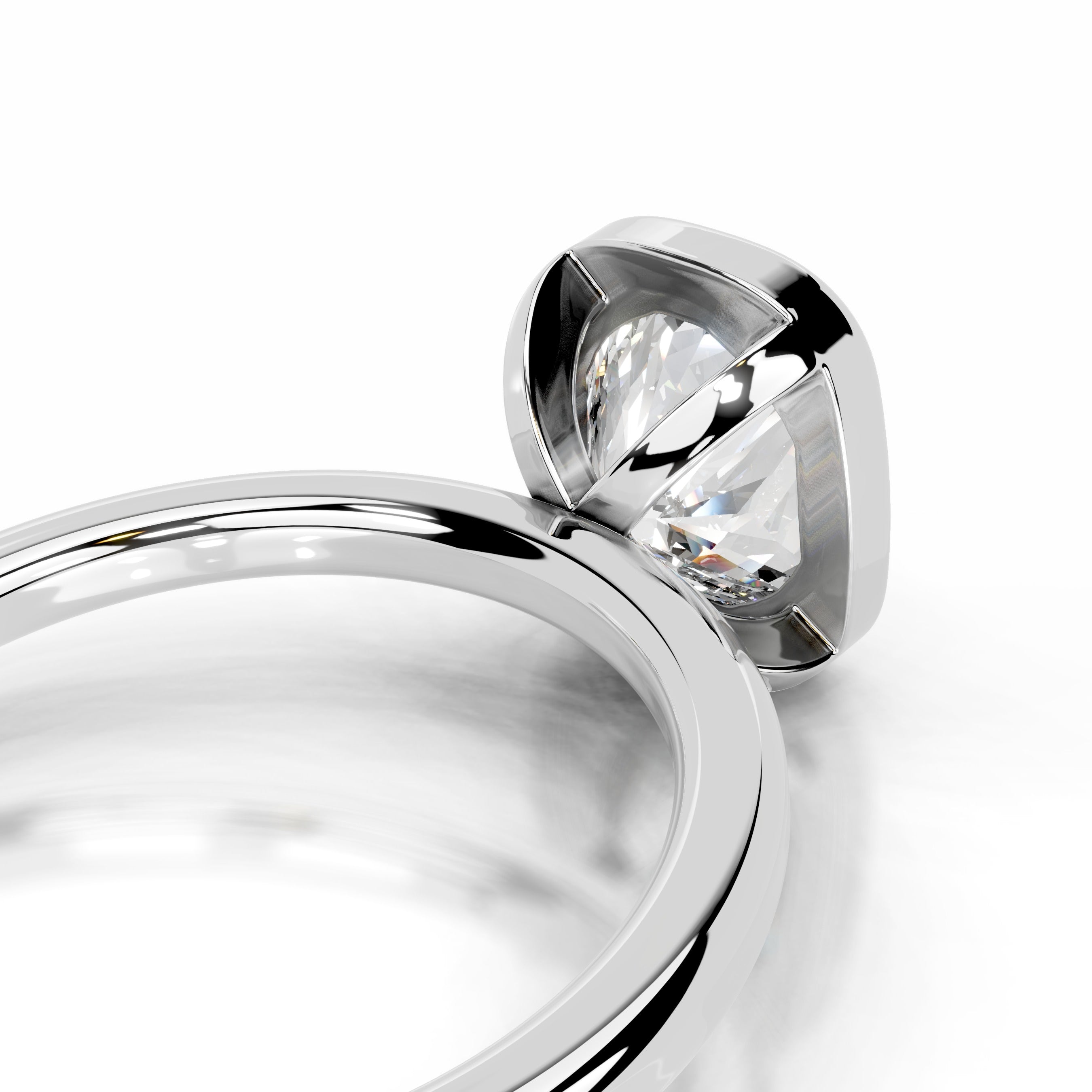 Dima Diamond Engagement Ring - 14K White Gold