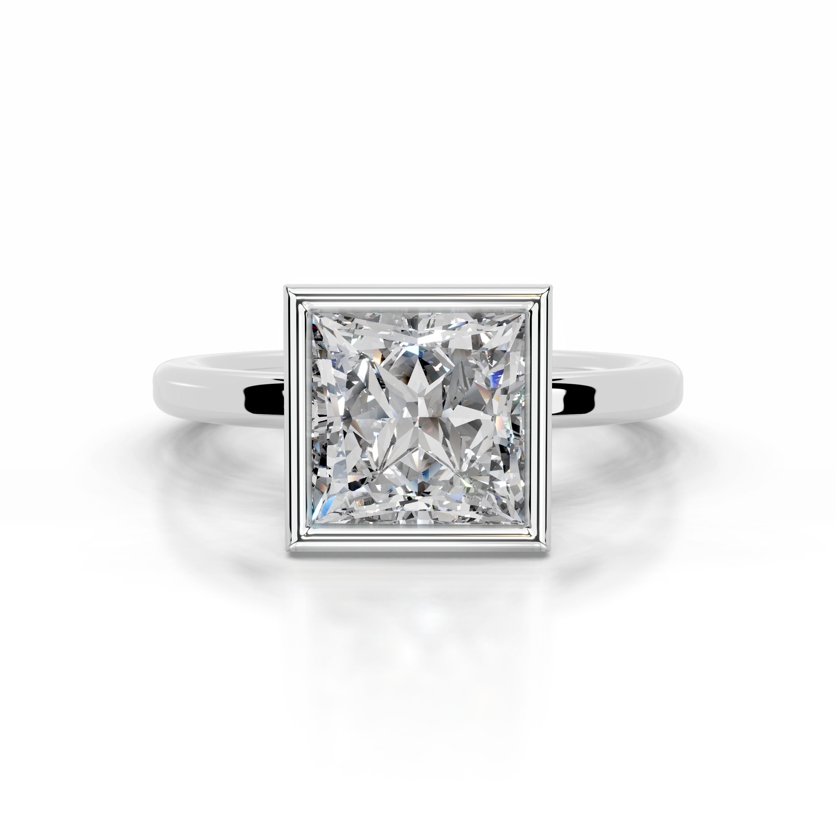 Dima Diamond Engagement Ring - 14K White Gold