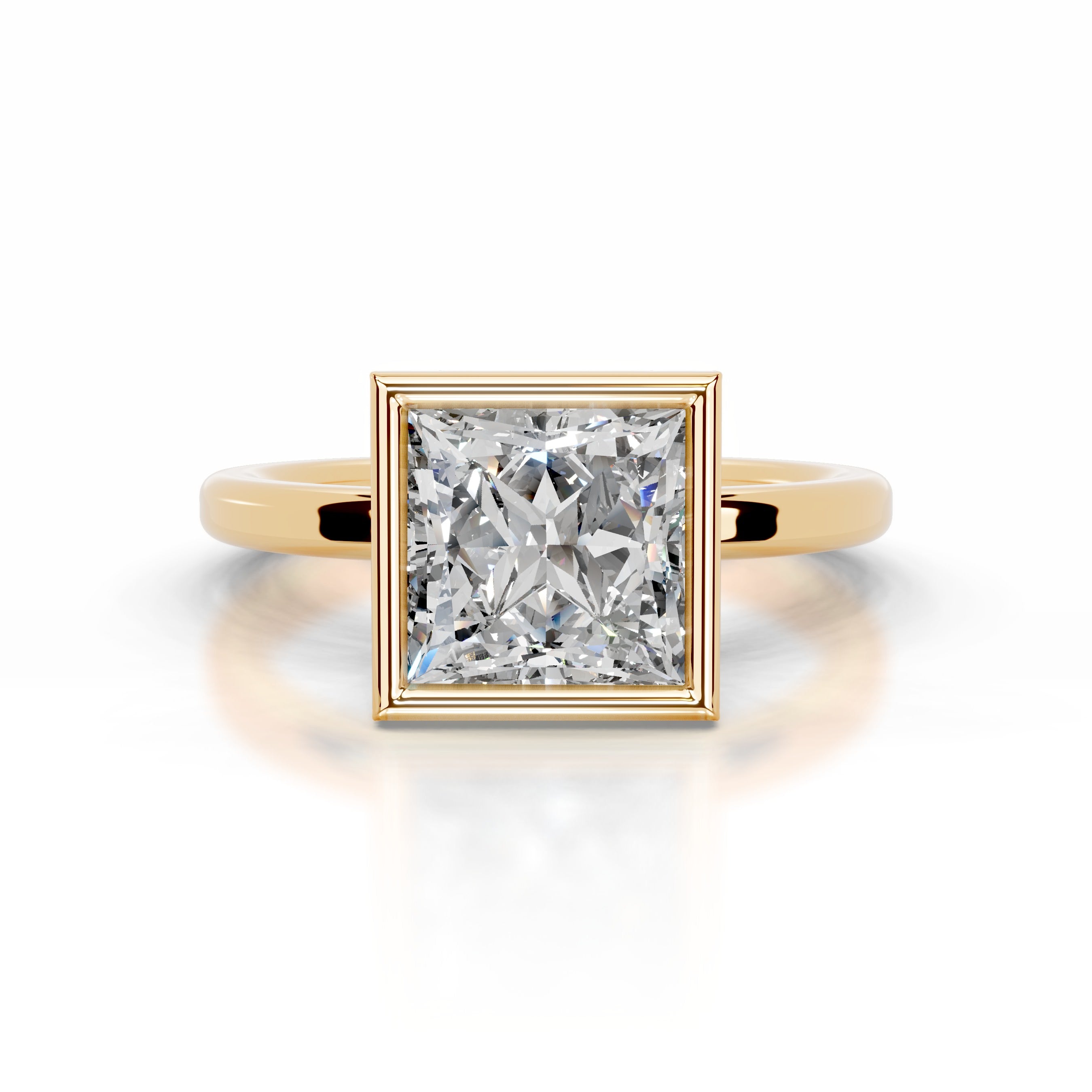 Dima Diamond Engagement Ring - 18K Yellow Gold
