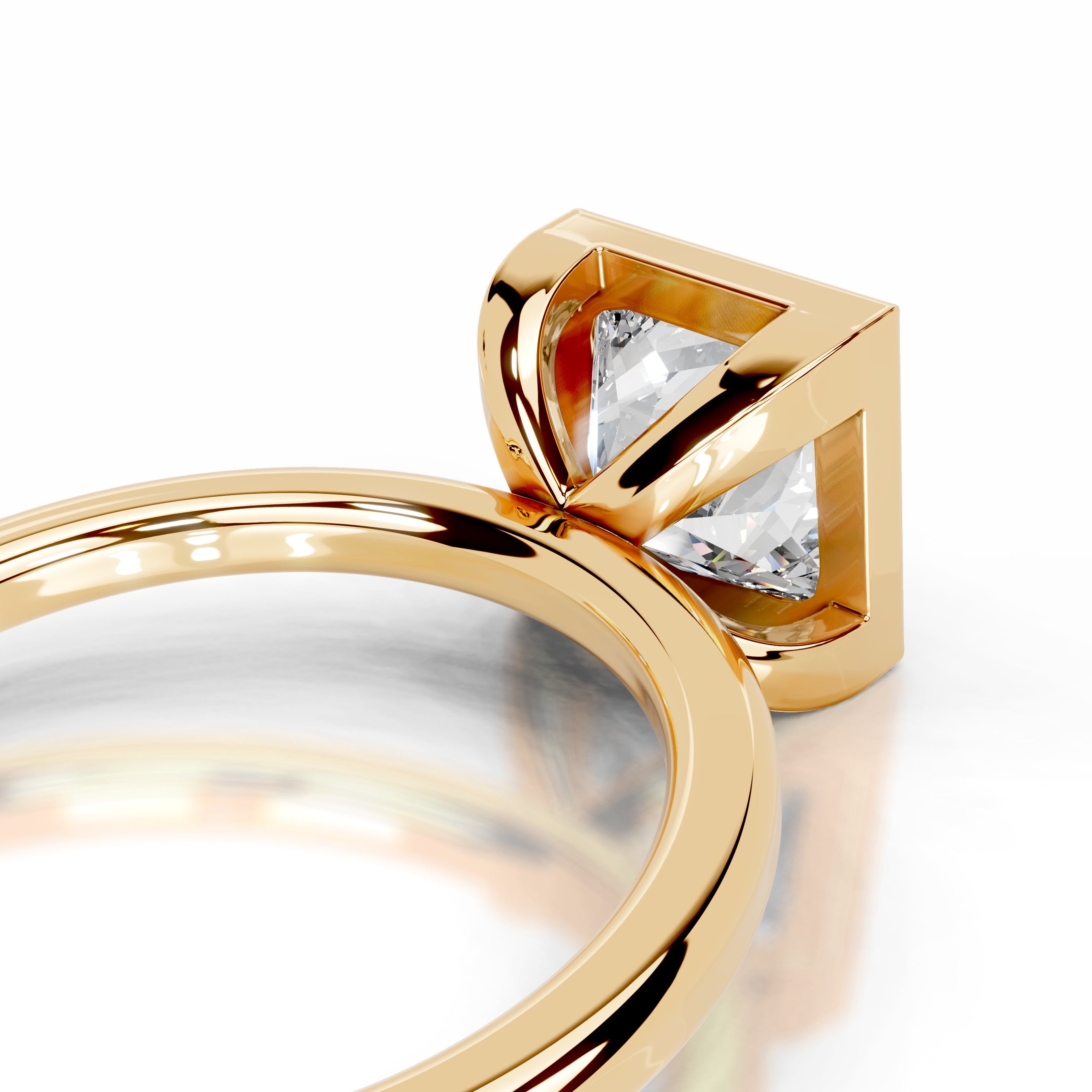 Dima Diamond Engagement Ring - 18K Yellow Gold