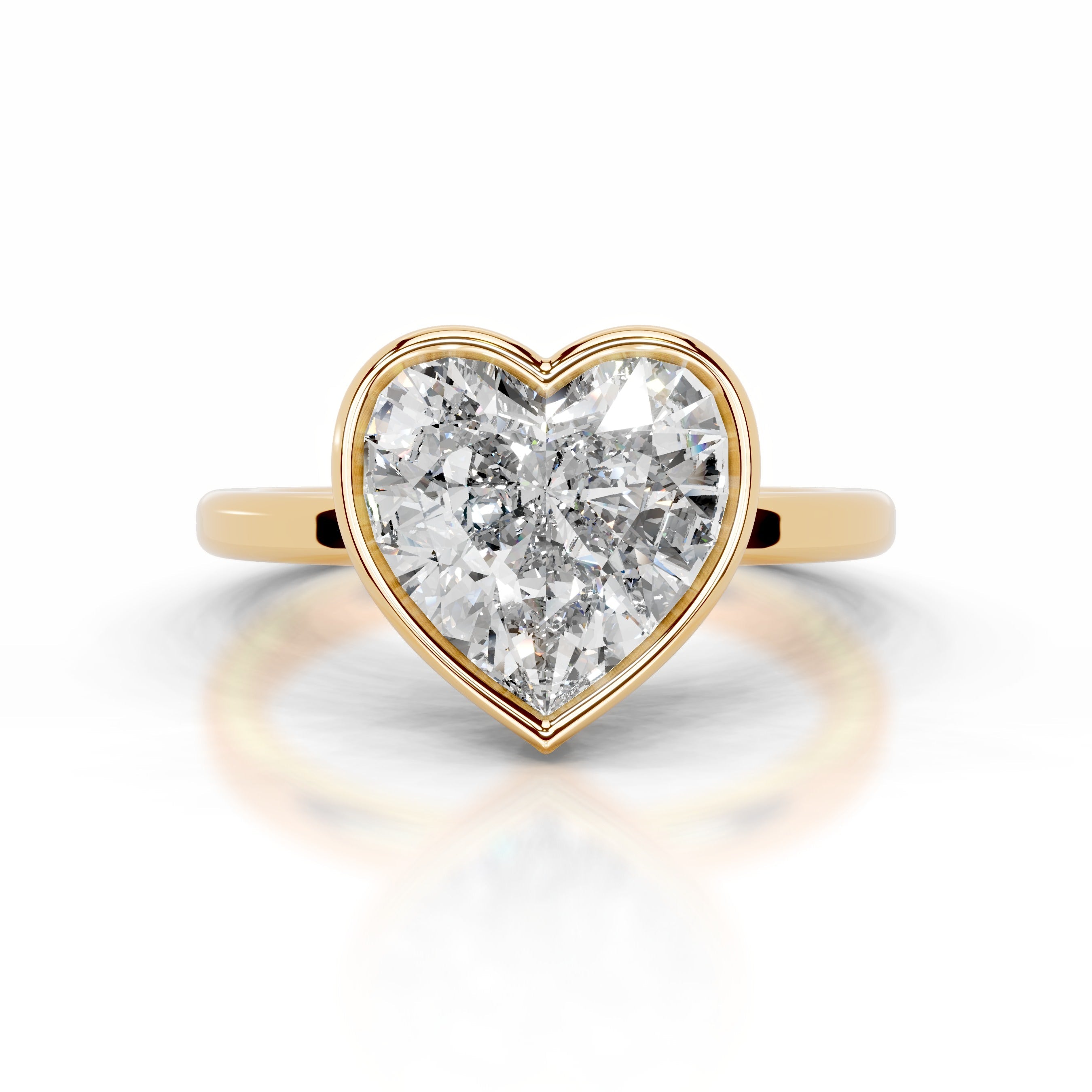 Dima Diamond Engagement Ring - 18K Yellow Gold - Main Stone 1.5 Carat