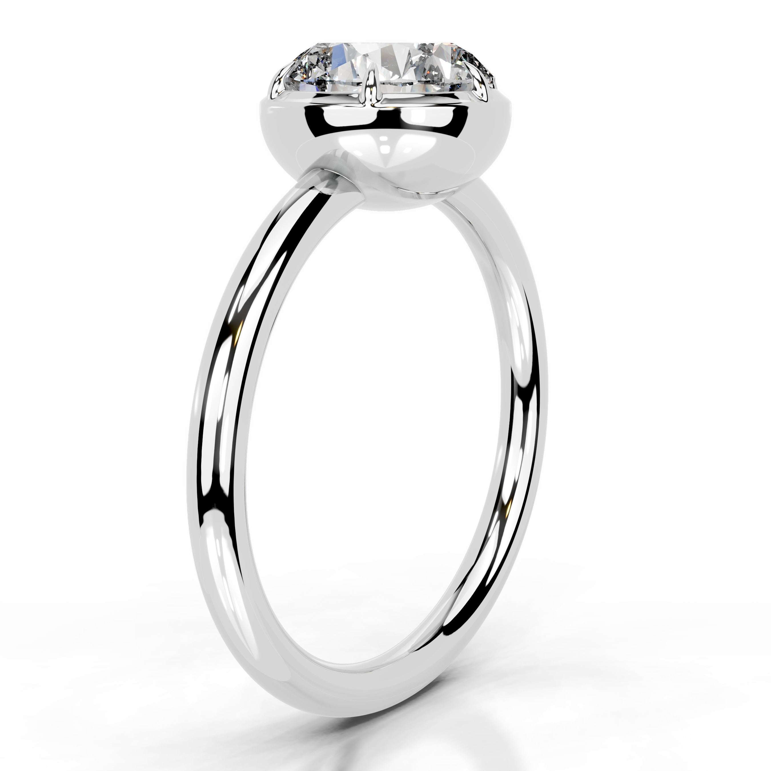 Narcisa Diamond Engagement Ring - 14K White Gold