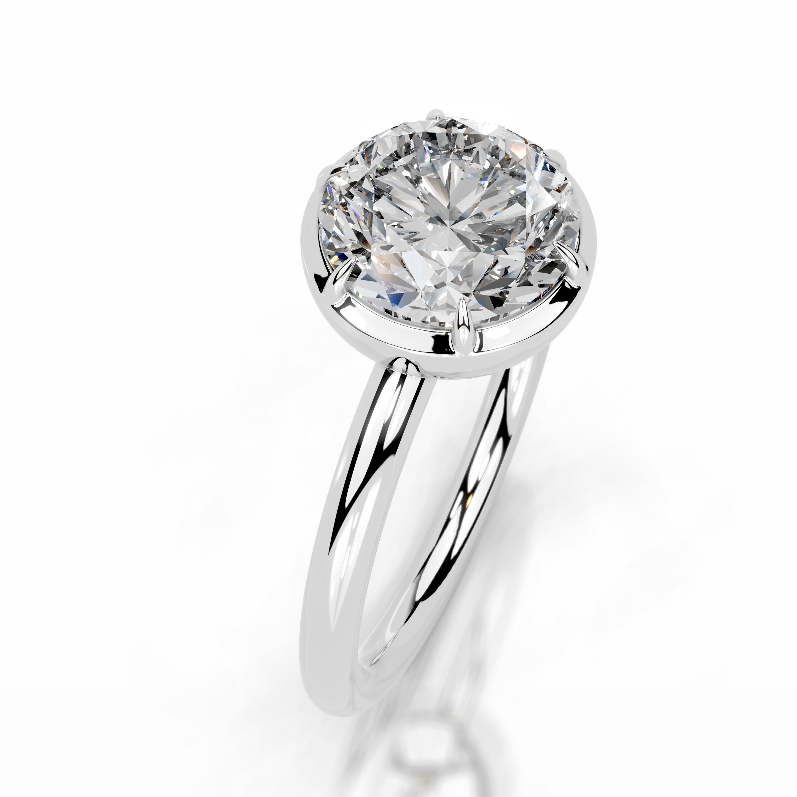 Narcisa Diamond Engagement Ring - 14K White Gold