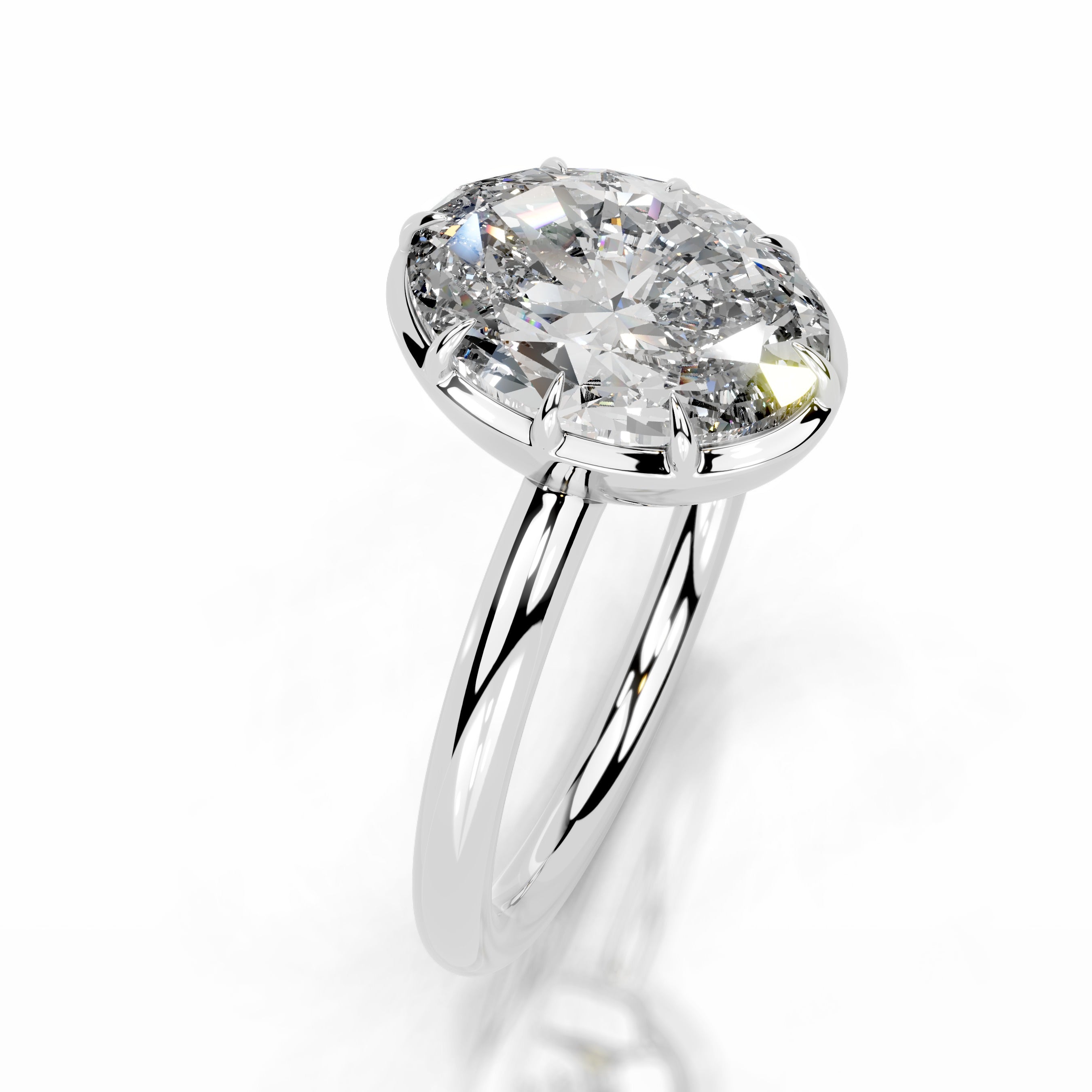 Narcisa Diamond Engagement Ring - 14K White Gold