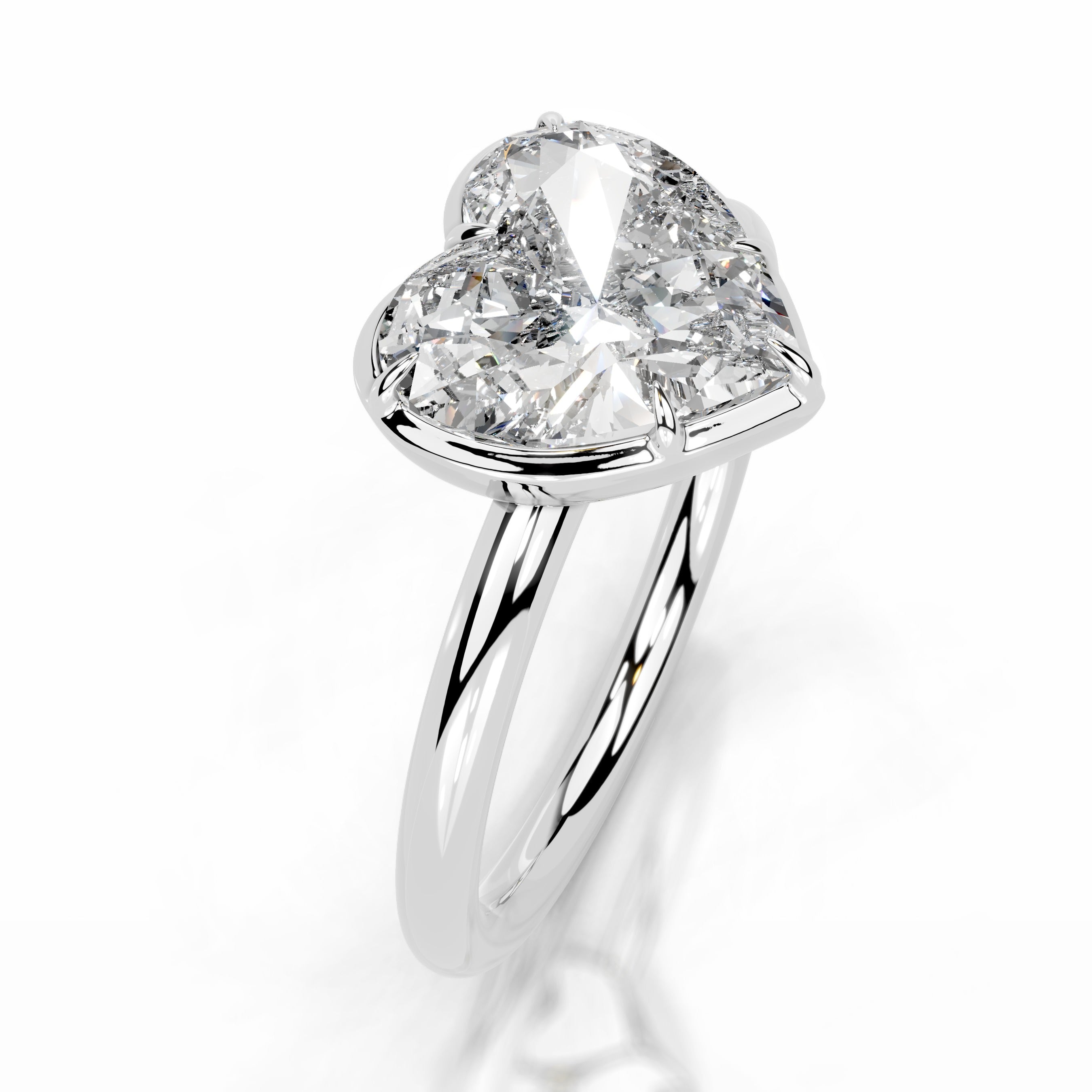 Narcisa Diamond Engagement Ring - 14K White Gold