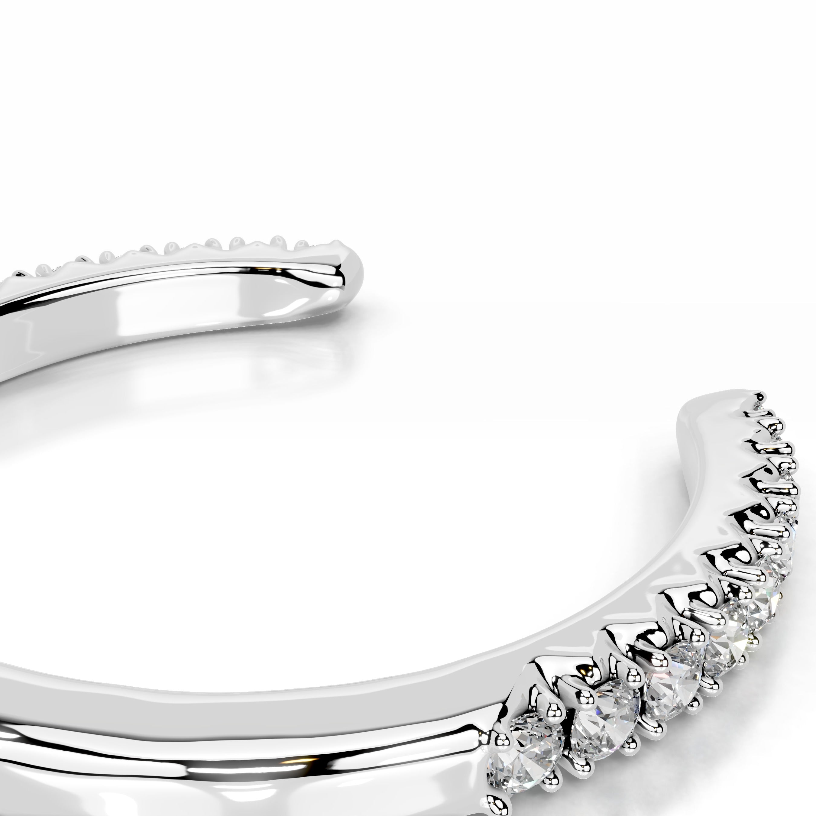Himari Diamond Wedding band - 14K White Gold (RTS)