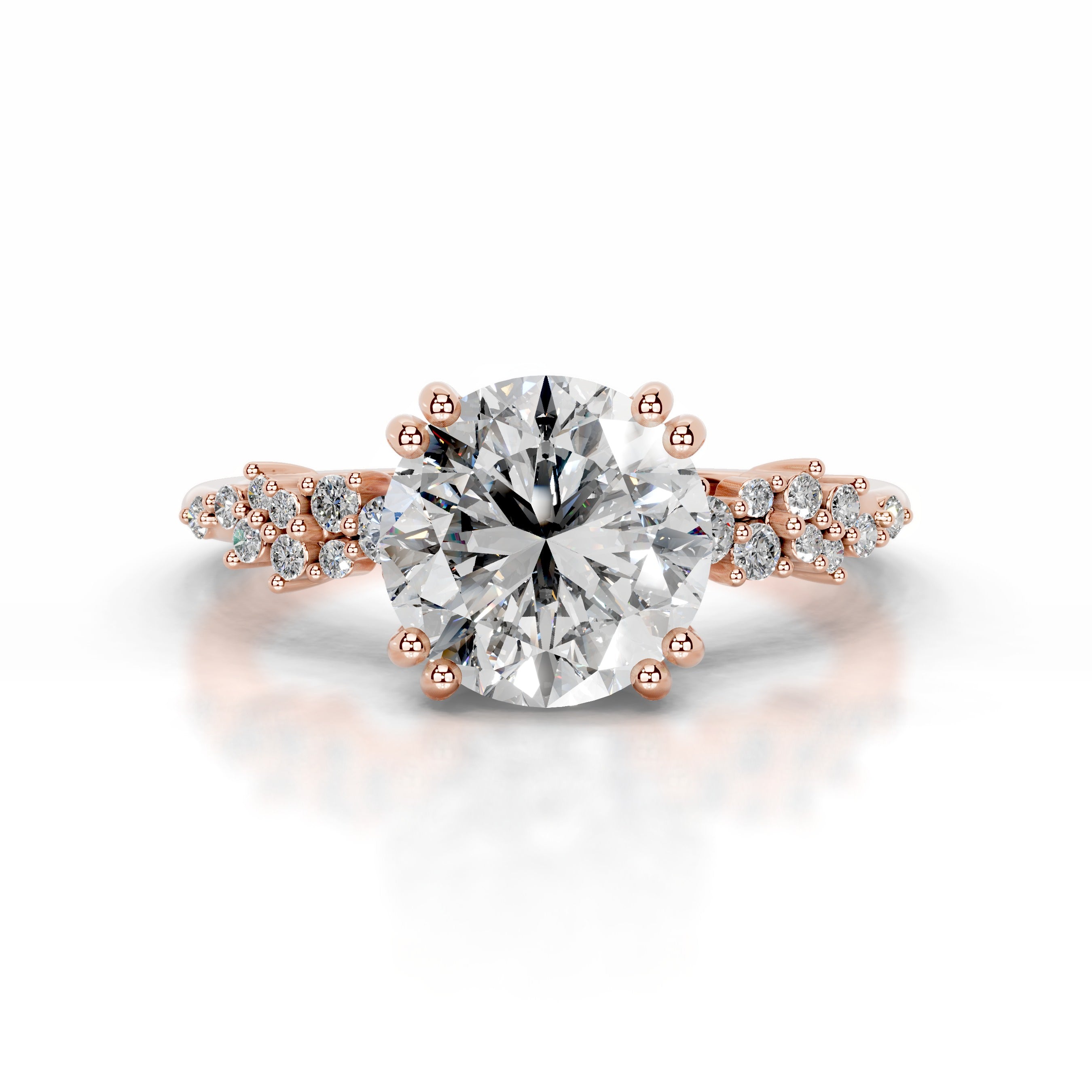 Emaline Diamond Engagement Ring - 14K Rose Gold