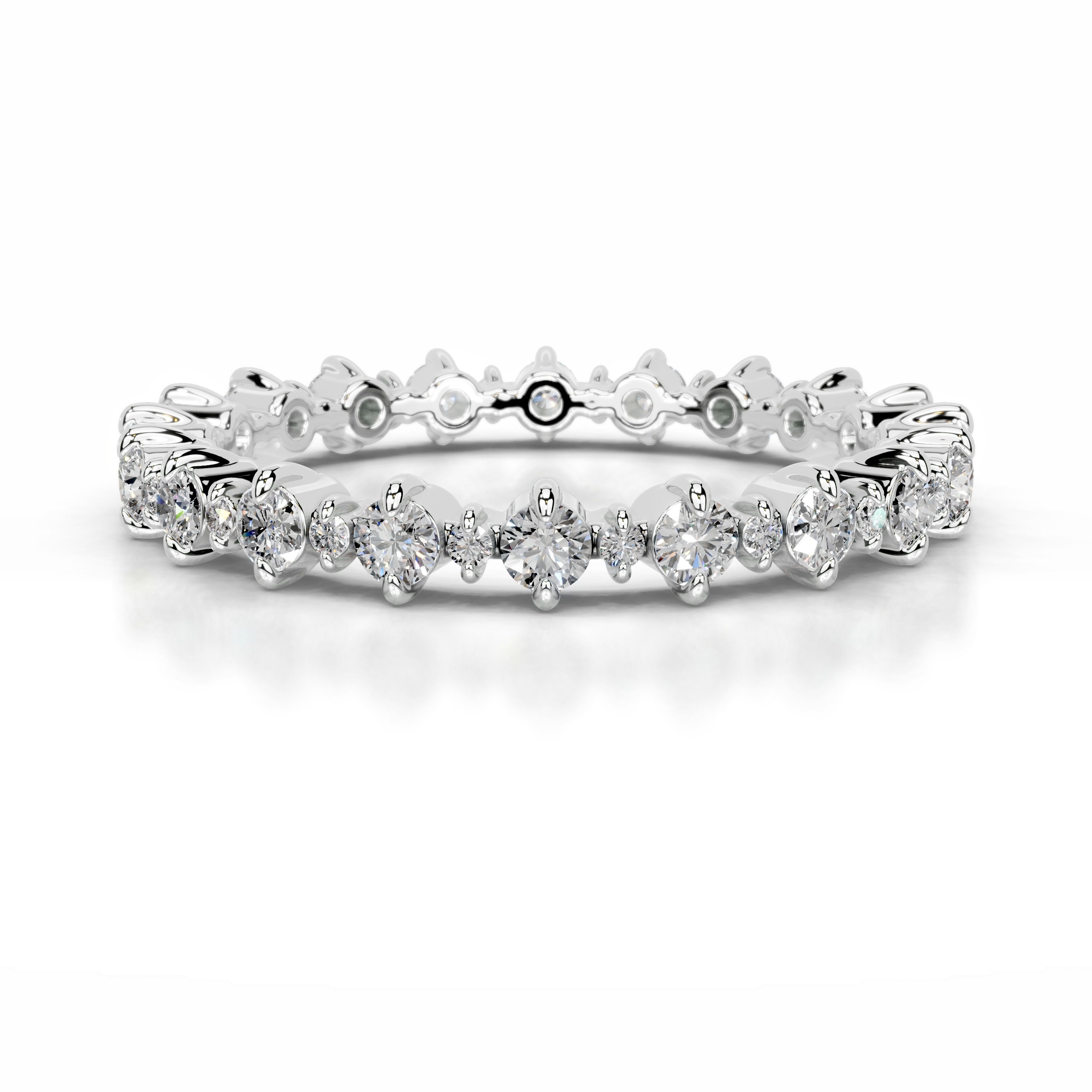 Halle Diamond Wedding band - Platinum (RTS)