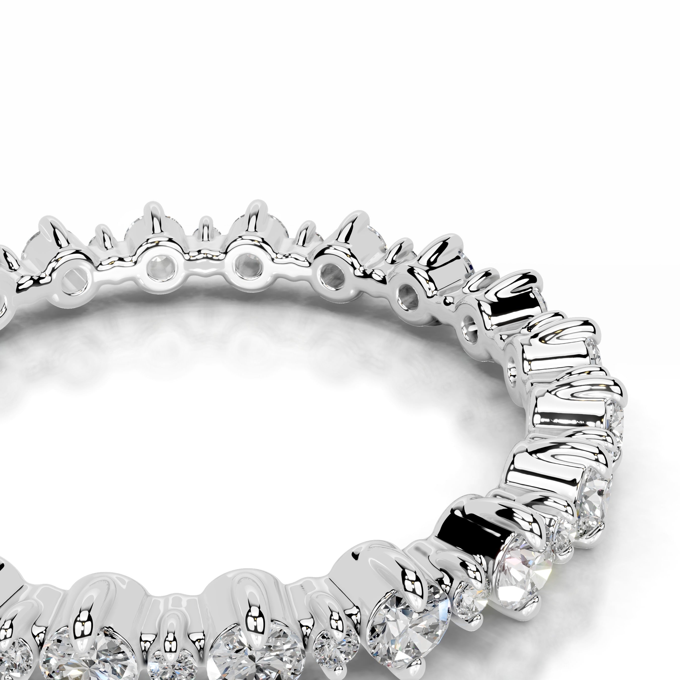 Halle Diamond Wedding band - Platinum (RTS)