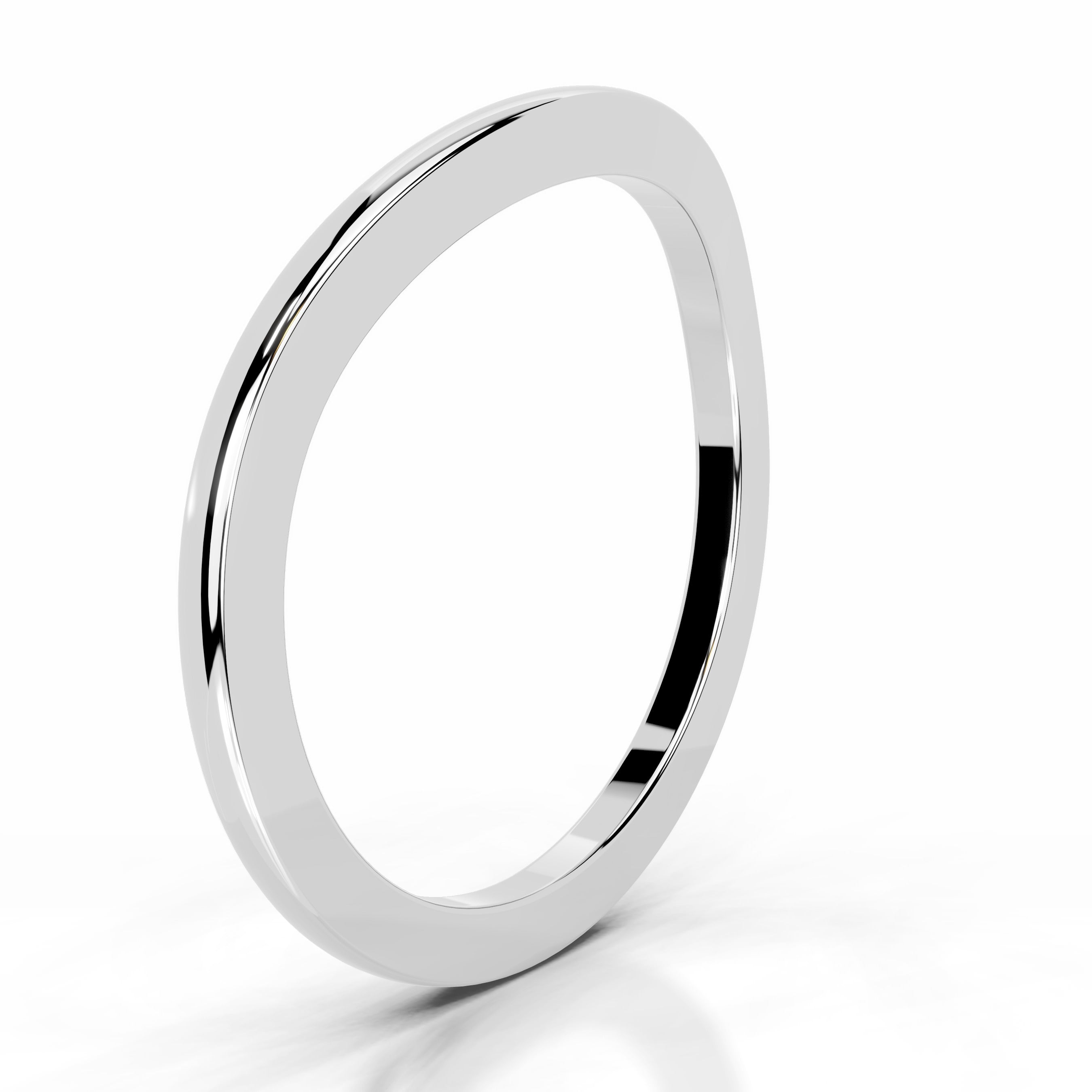 Winnie Diamond Wedding band - 14K White Gold