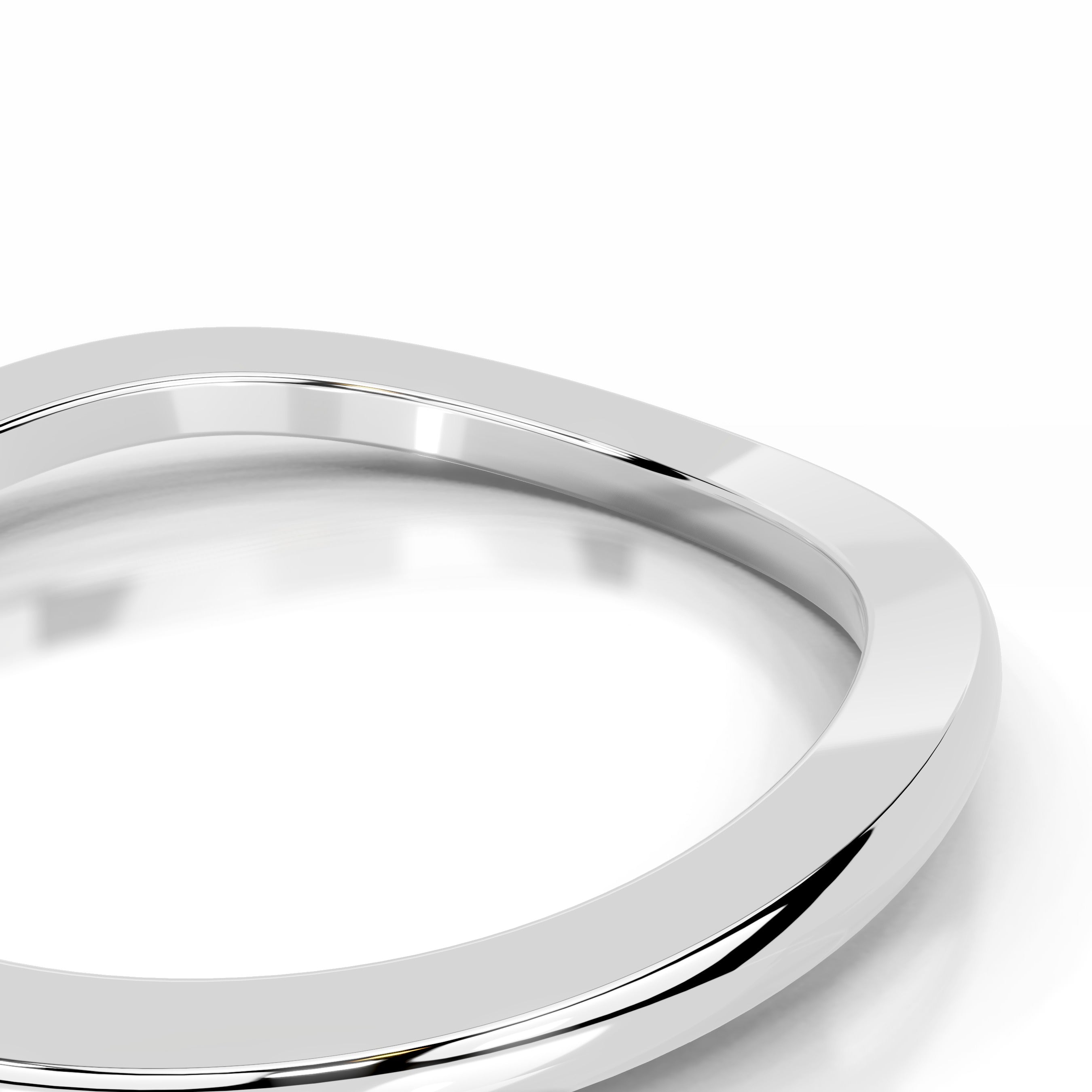 Winnie Diamond Wedding band - 18K White Gold