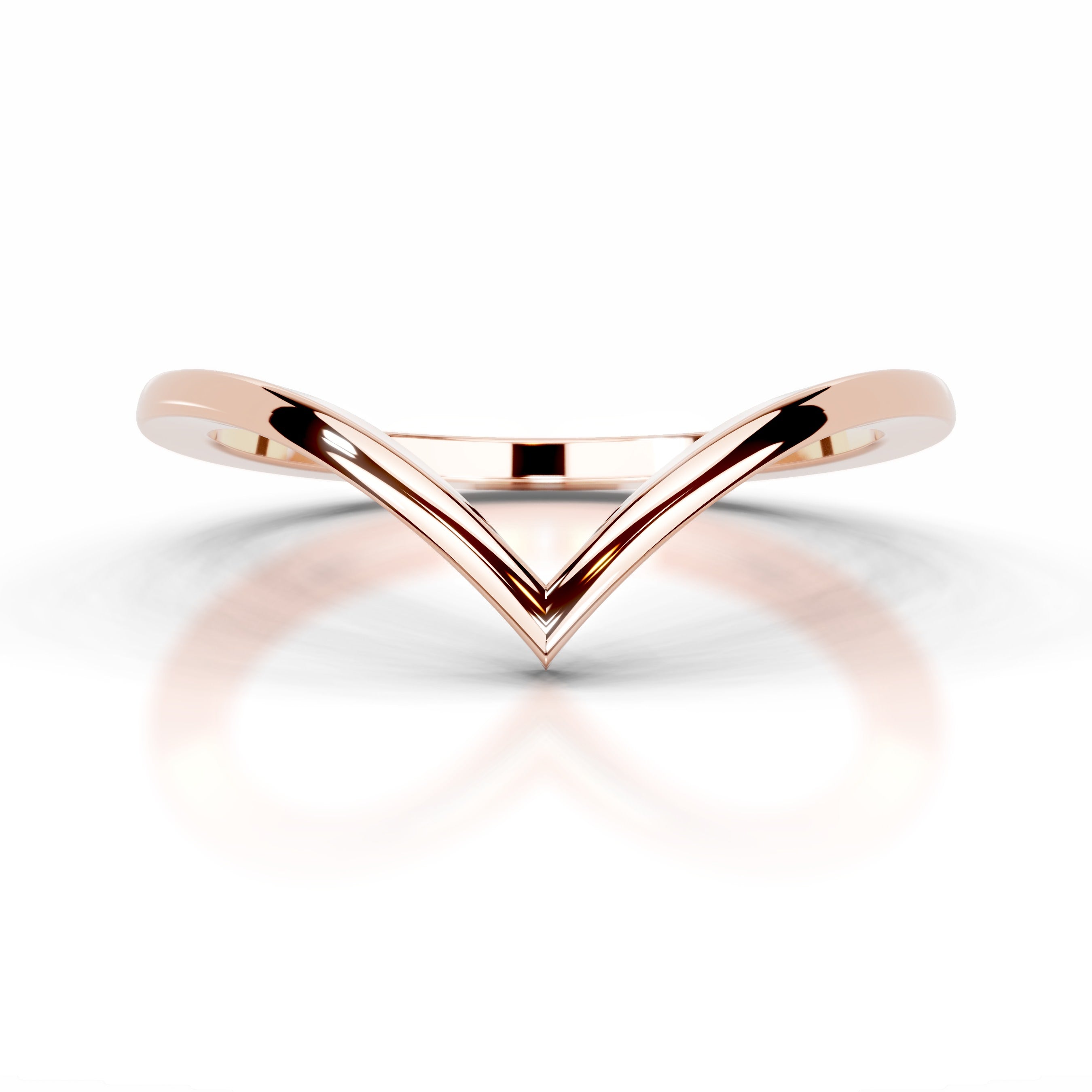 Chaya Diamond Wedding band - 14K Rose Gold