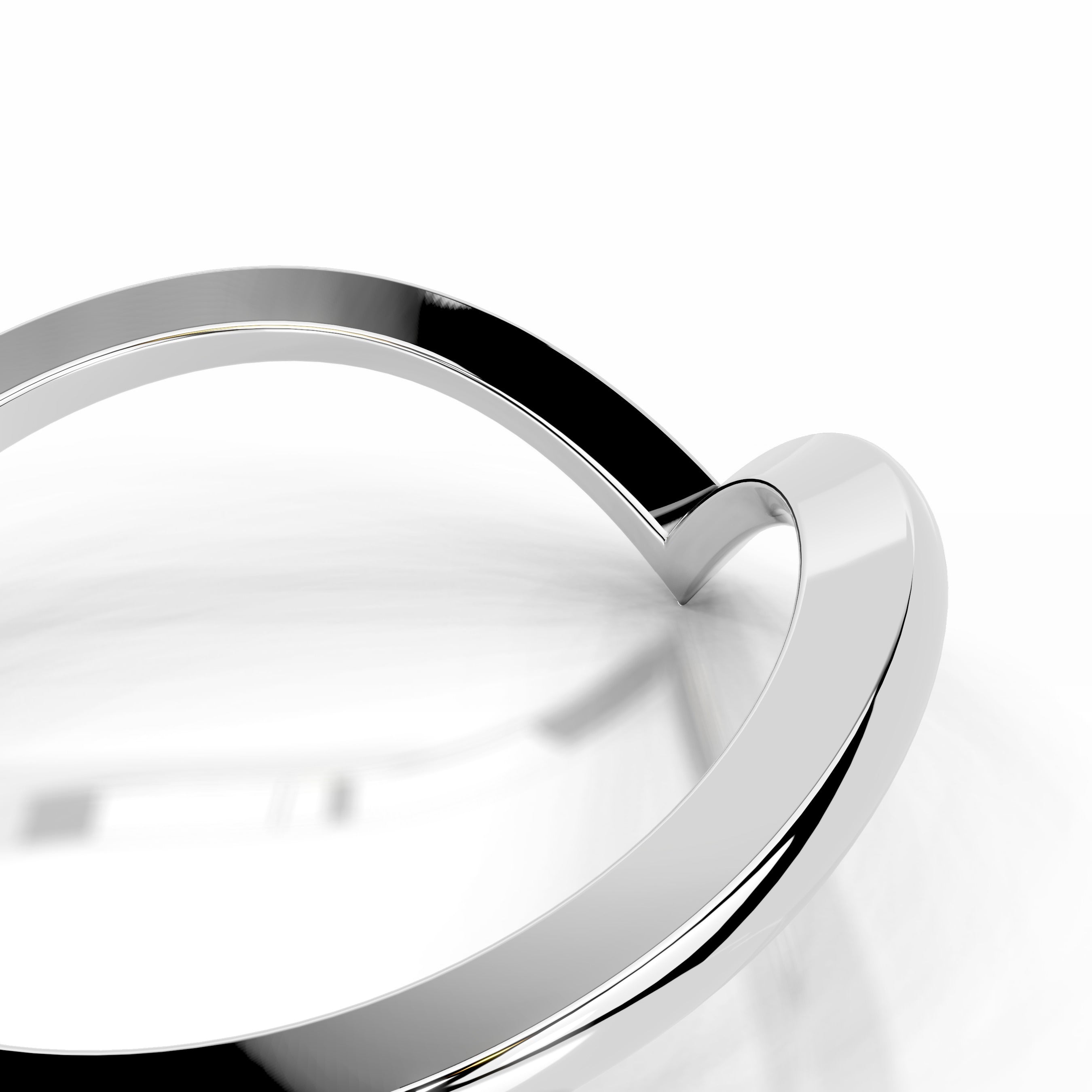 Chaya Diamond Wedding band - 18K White Gold