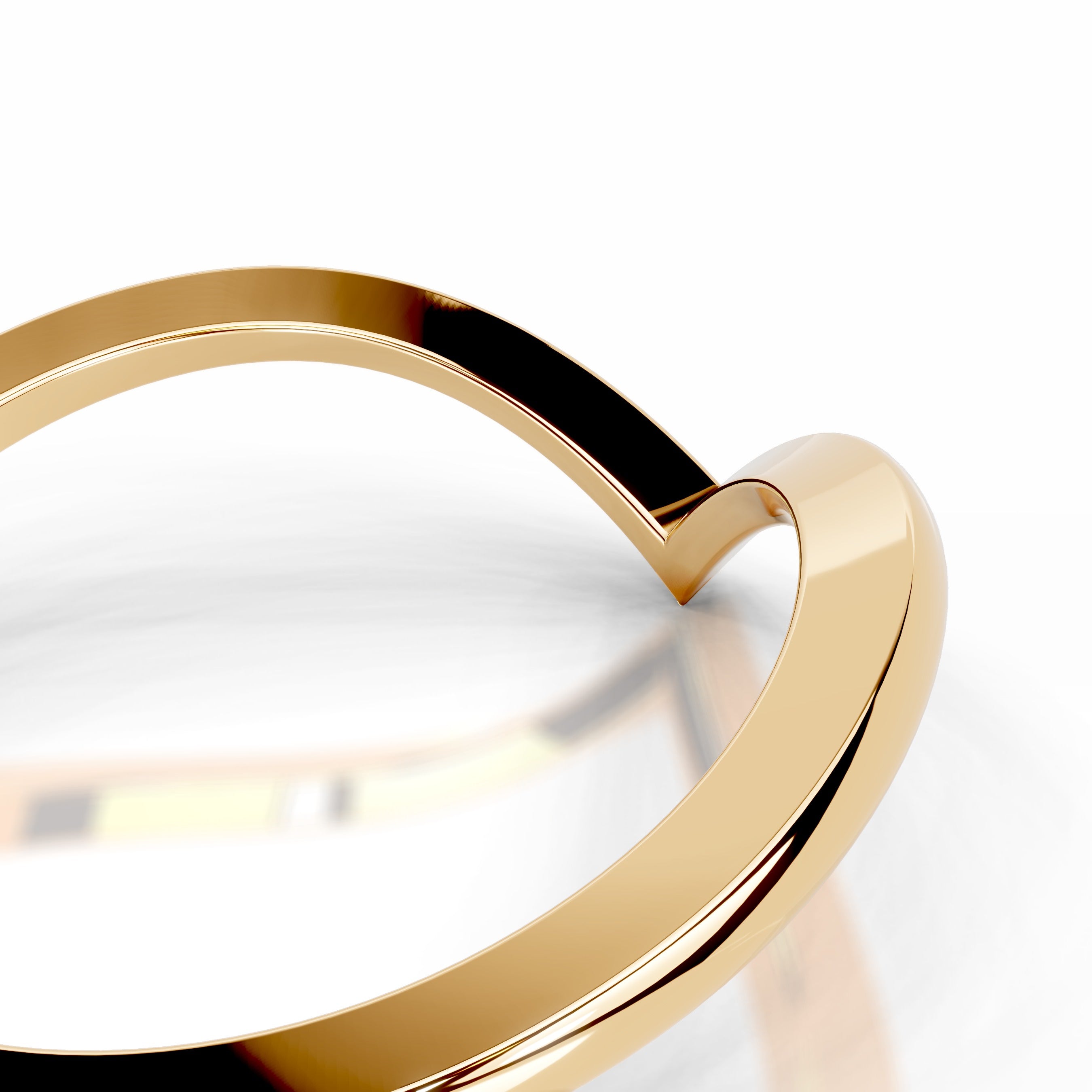 Chaya Diamond Wedding band - 18K Yellow Gold