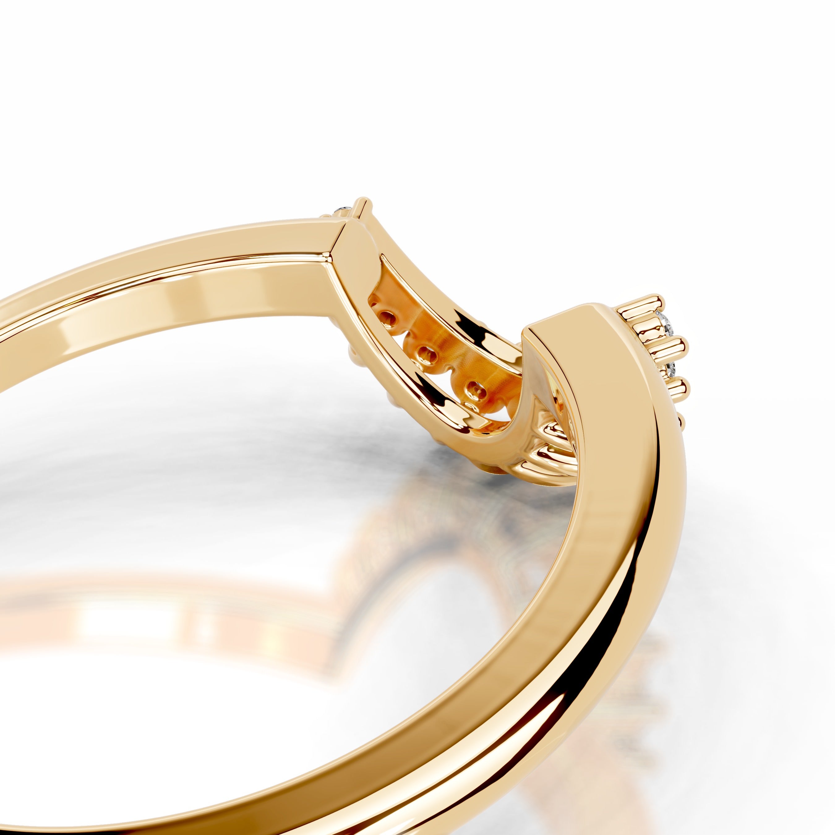 Tobi Diamond Wedding band - 18K Yellow Gold