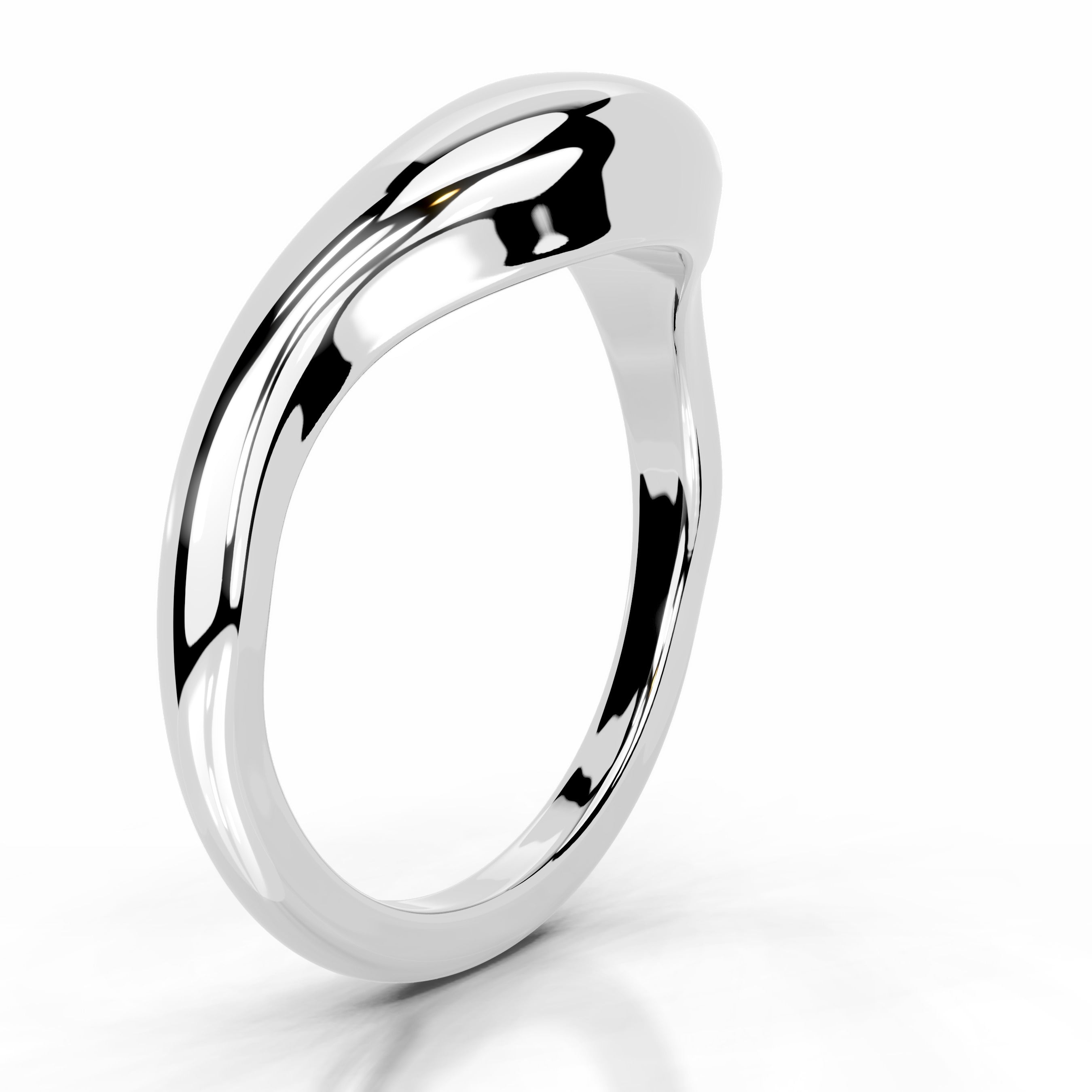 Asantewaa Wedding band - Platinum