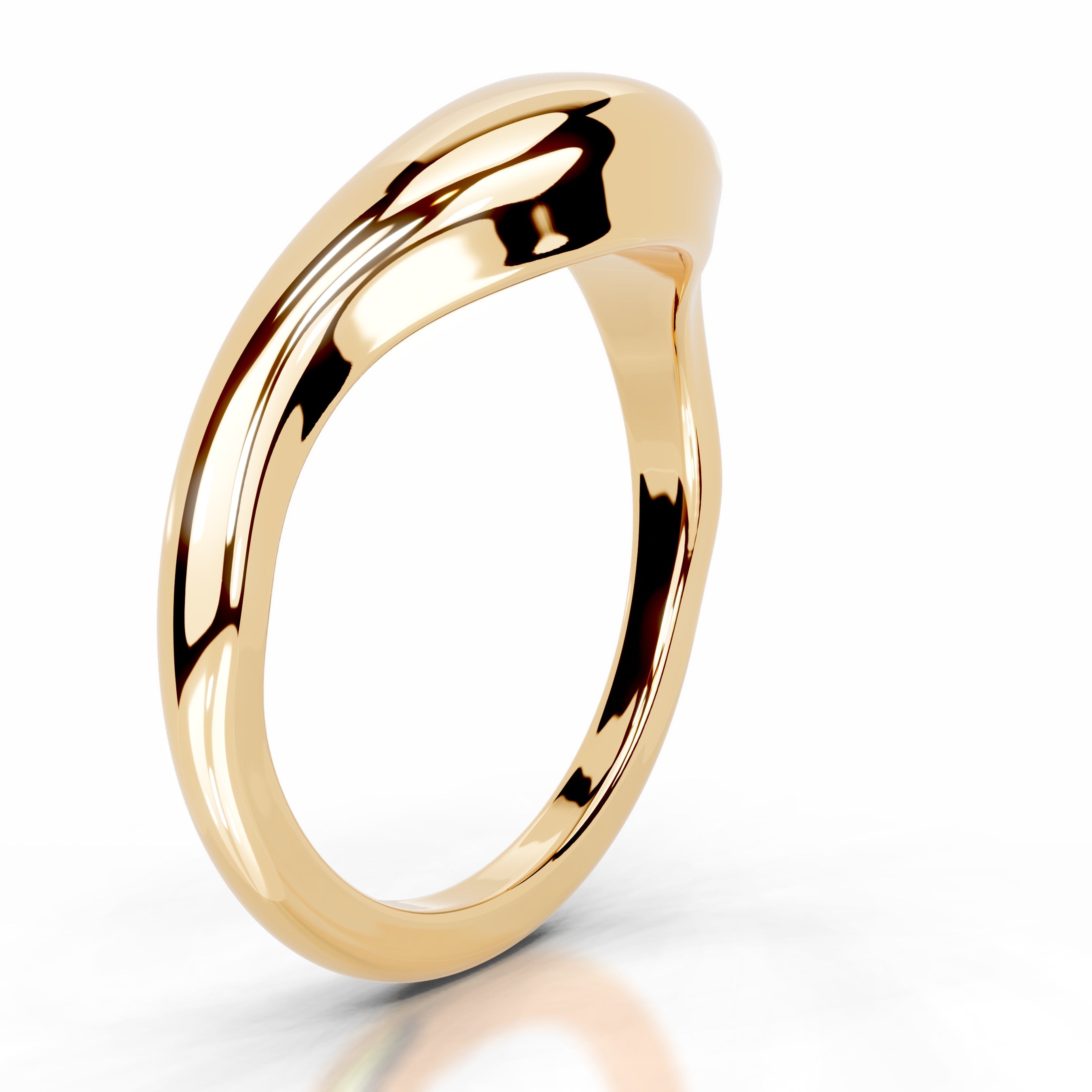 Asantewaa Wedding band - 18K Yellow Gold