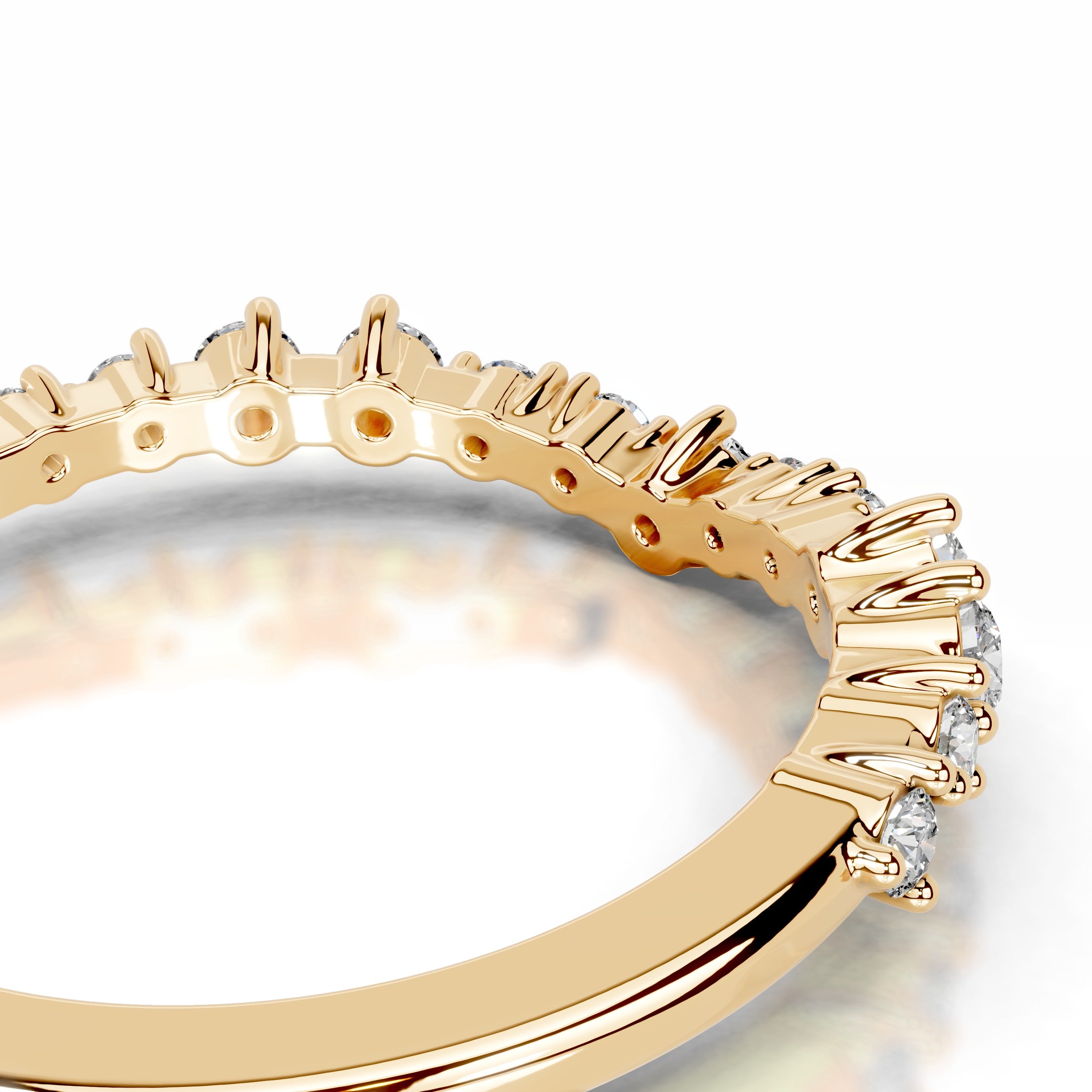 Millicent Diamond Wedding band - 18K Yellow Gold