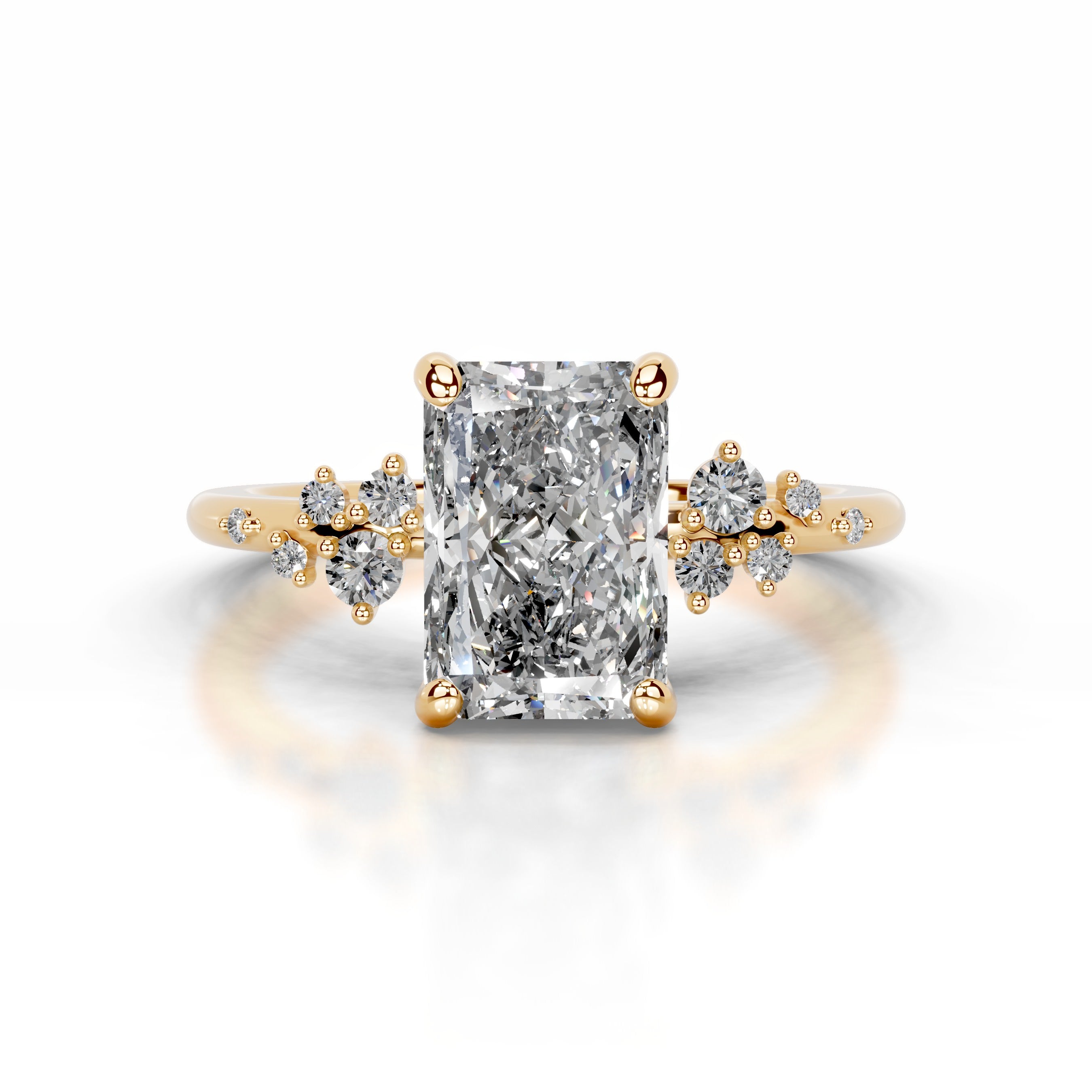 Maisie Diamond Engagement Ring - 18K Yellow Gold