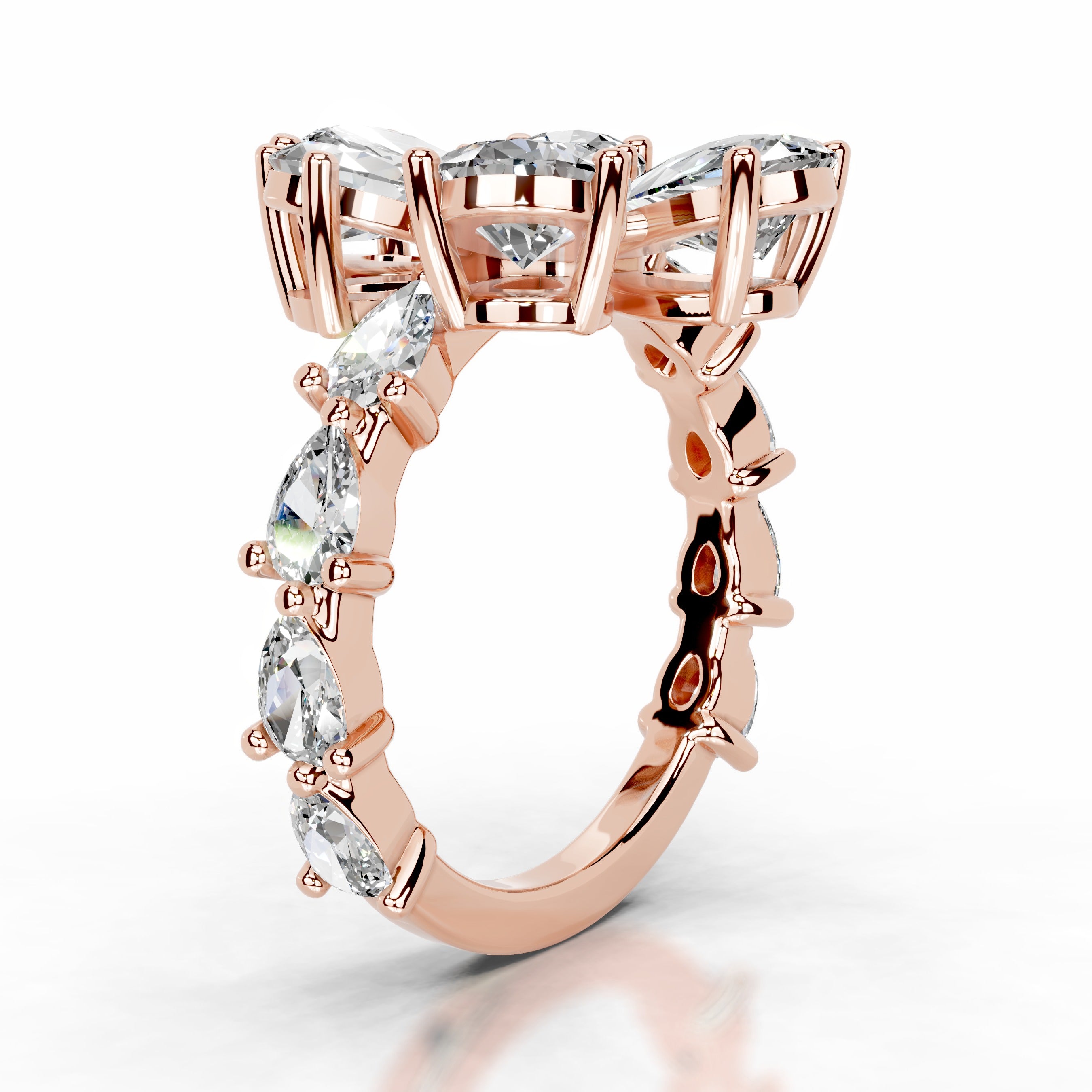 Nova Diamond Engagement Ring - 14K Rose Gold