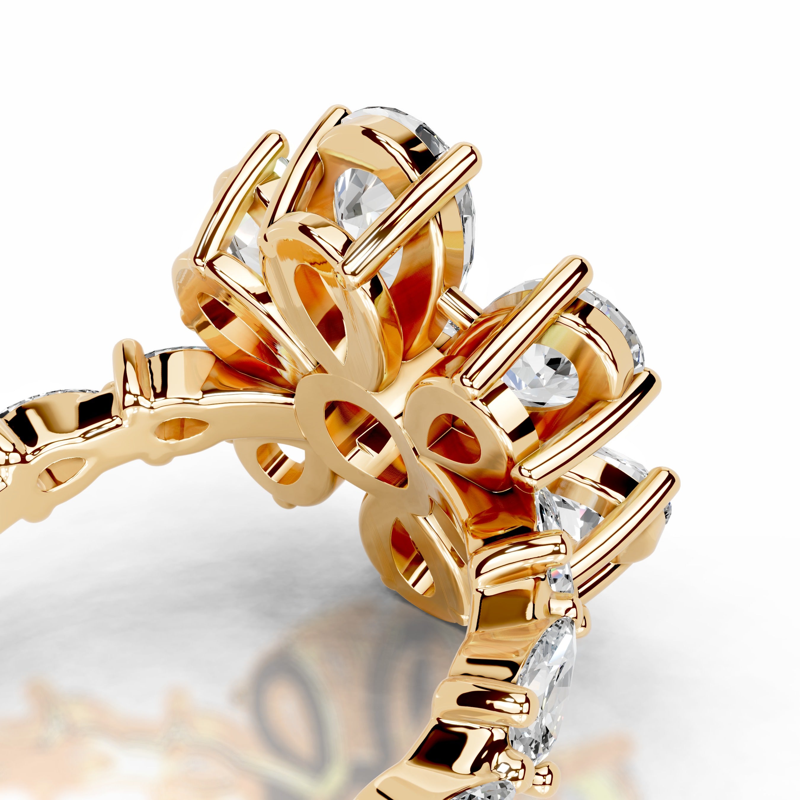 Nova Diamond Engagement Ring - 18K Yellow Gold