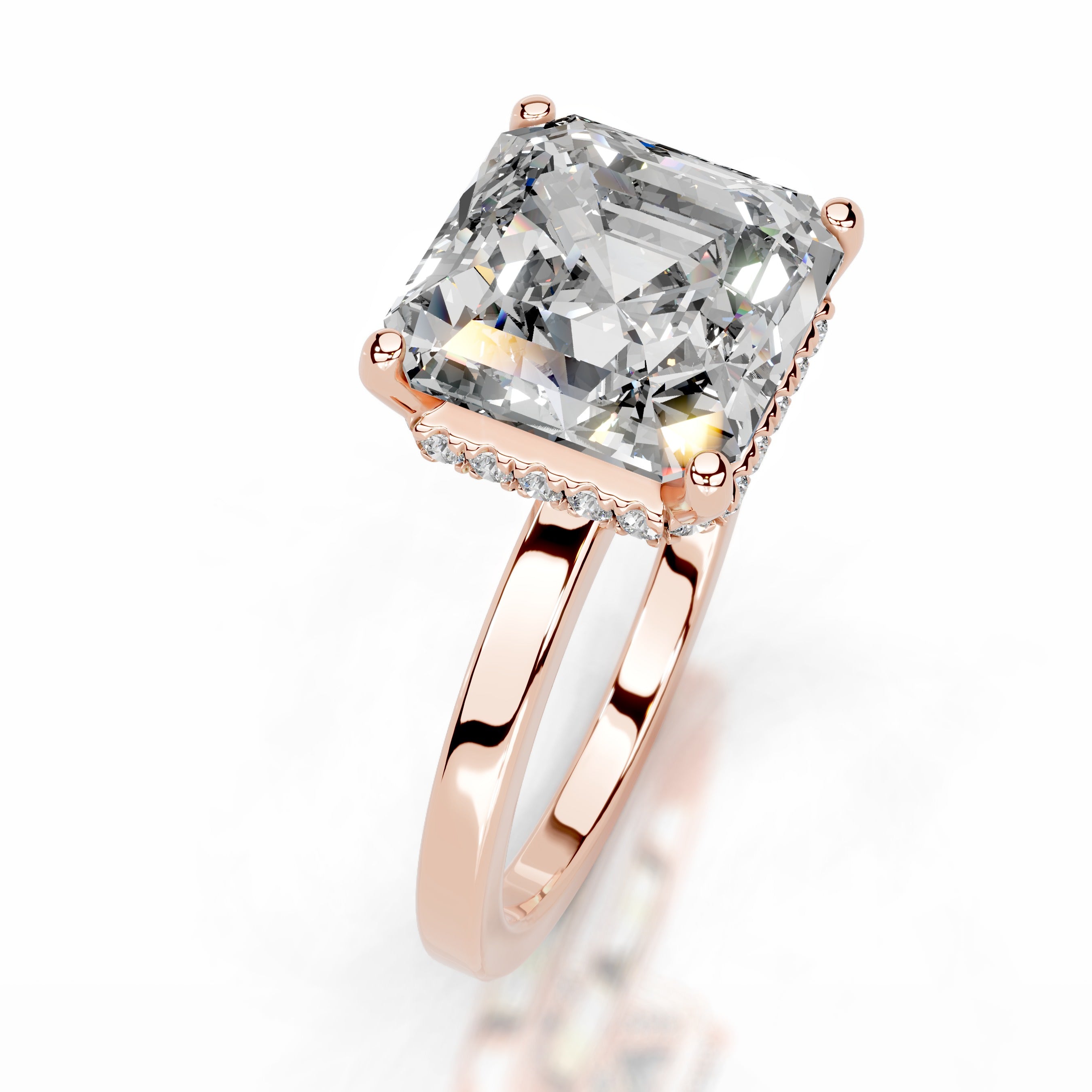 Duri Diamond Engagement Ring - 14K Rose Gold