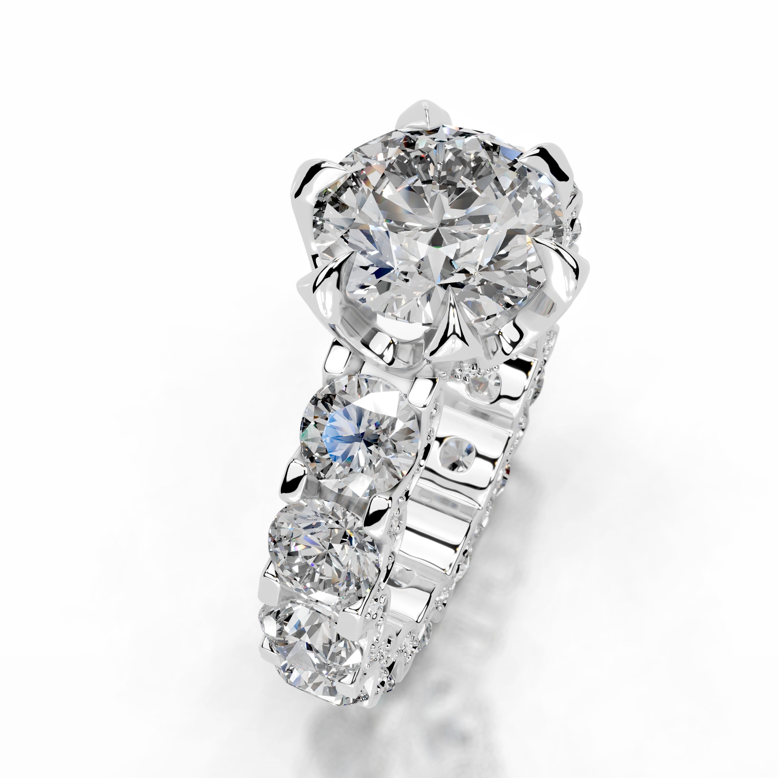 Woong Diamond Engagement Ring - 14K White Gold