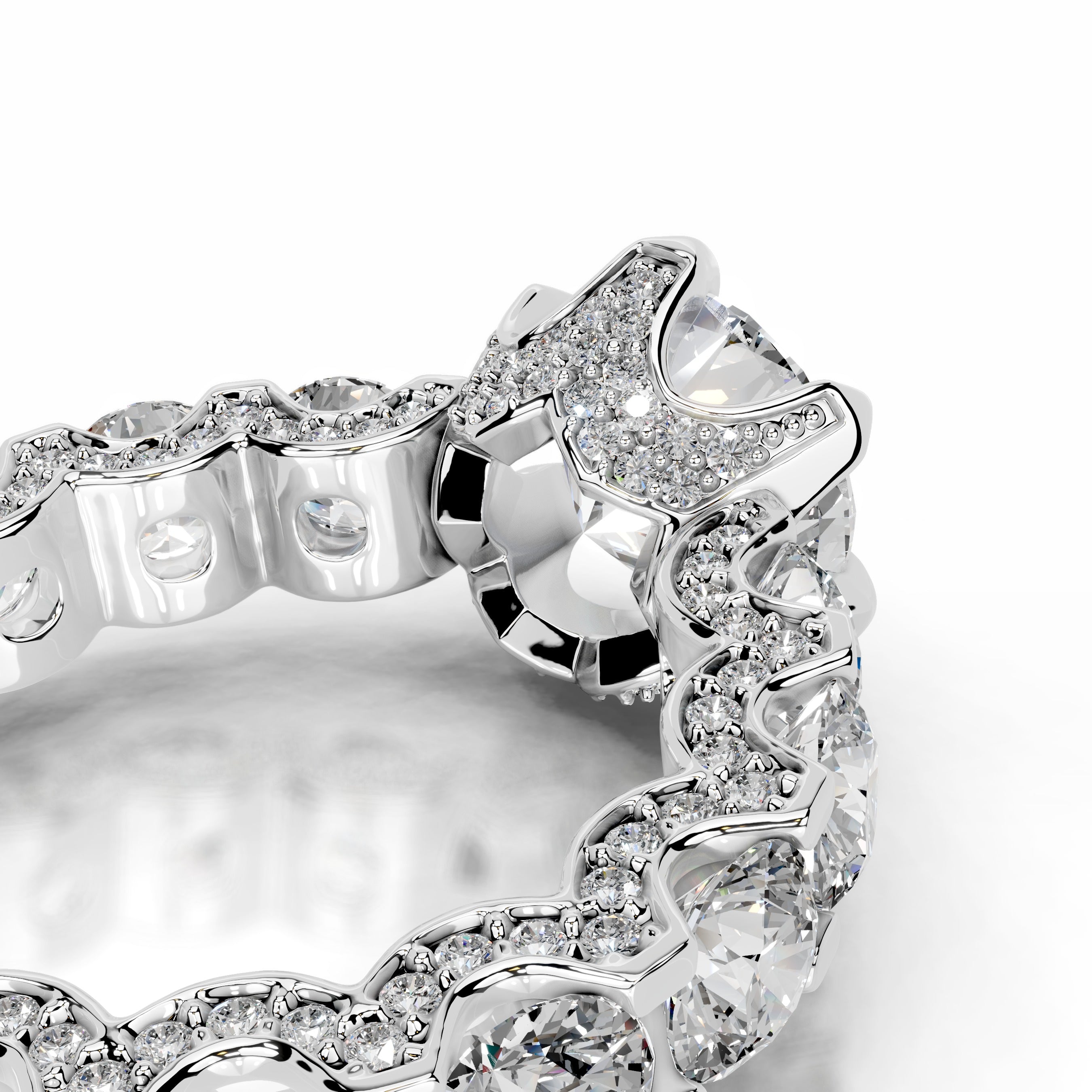 Woong Diamond Engagement Ring - 14K White Gold