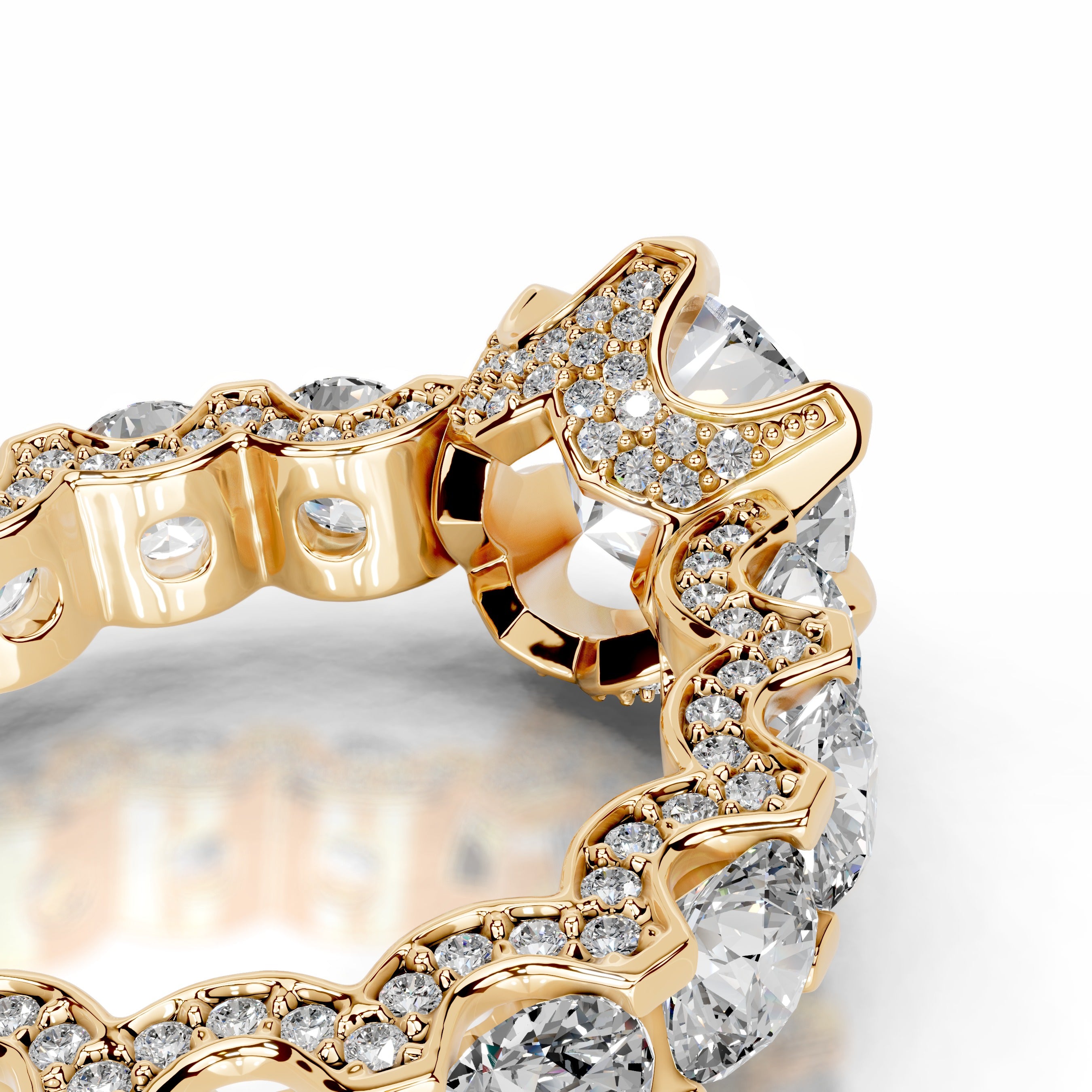 Woong Diamond Engagement Ring - 18K Yellow Gold