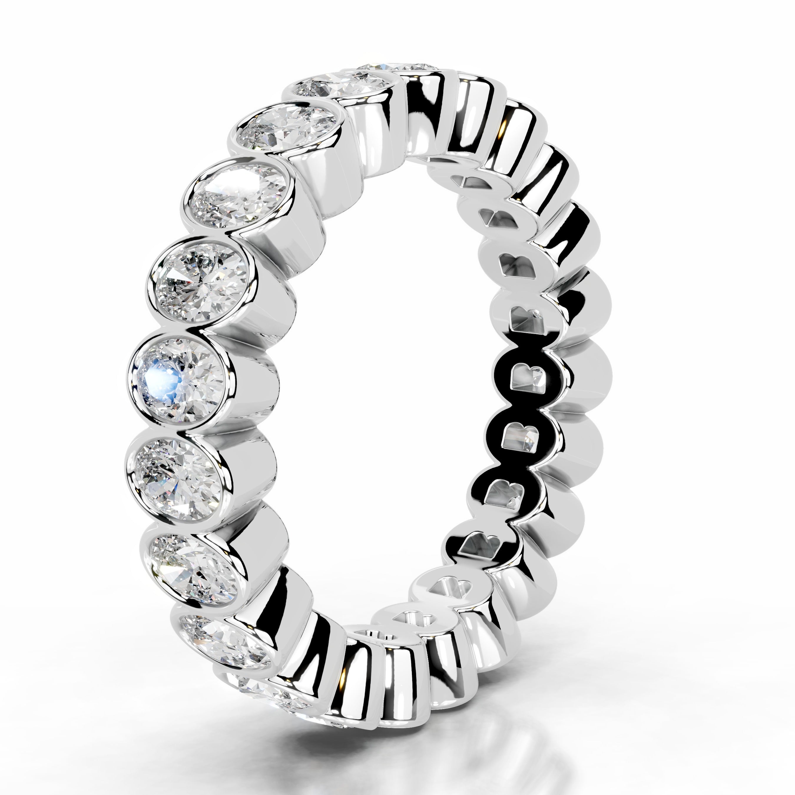 Sook Diamond Wedding band - 14K White Gold