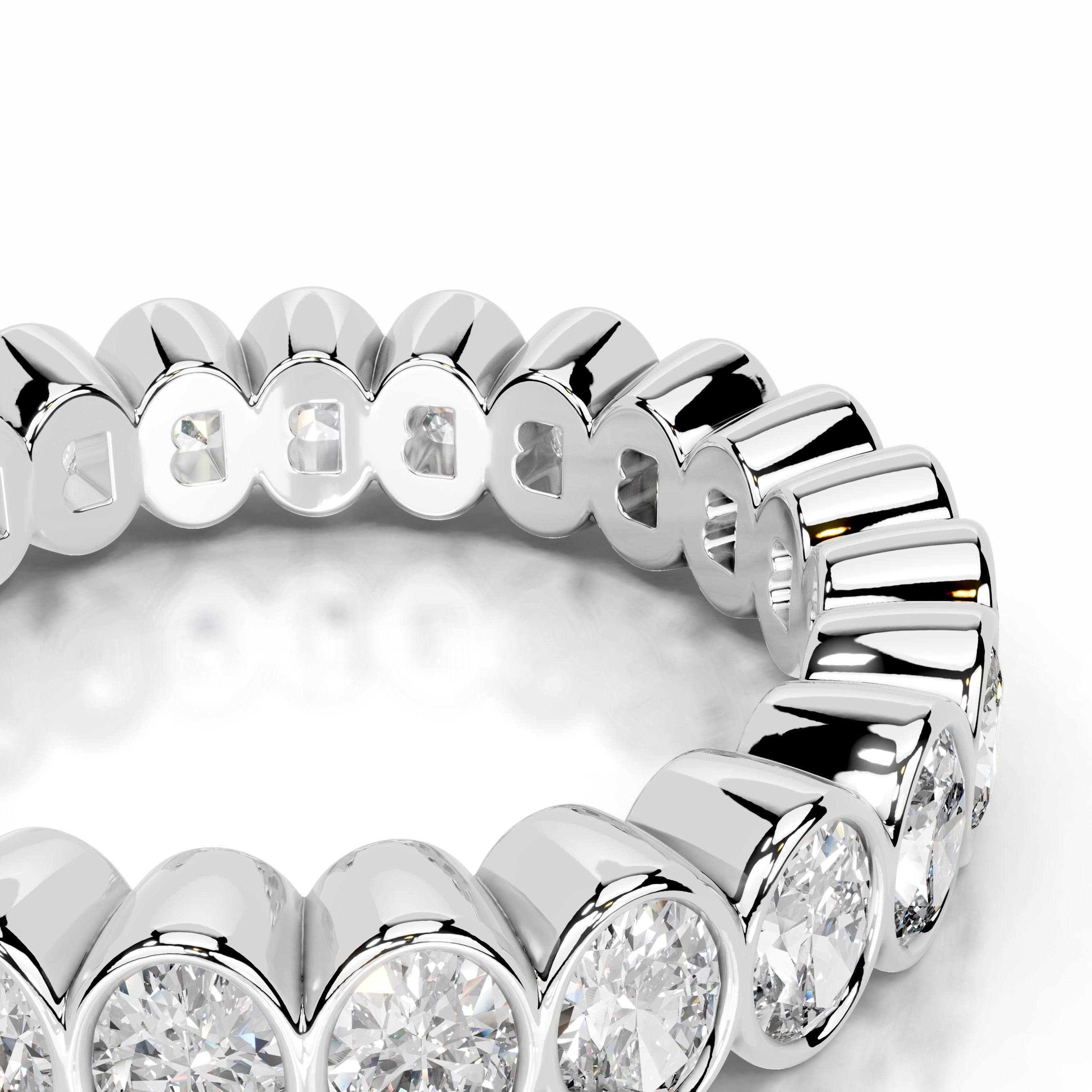 Sook Diamond Wedding band - 14K White Gold