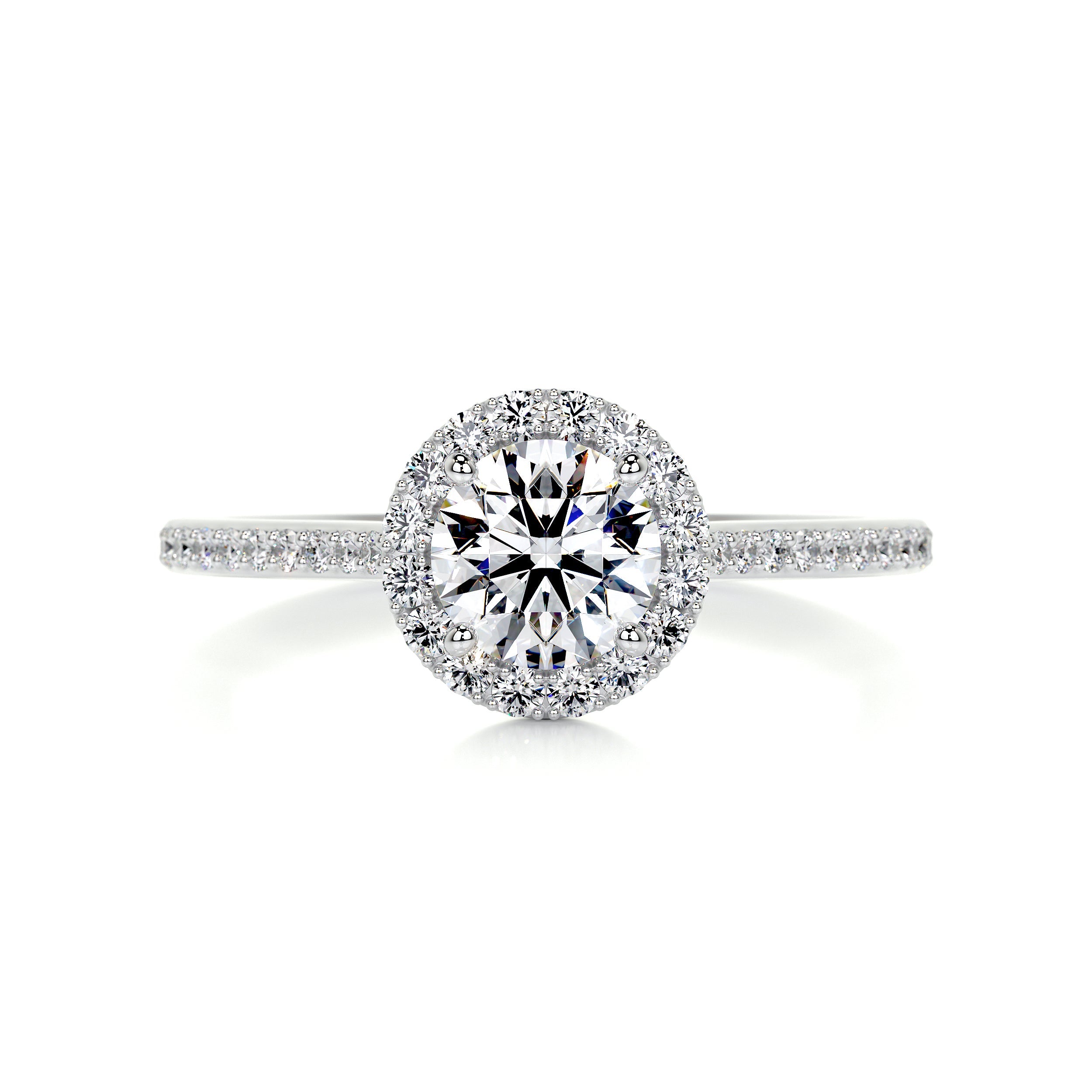 Layla Diamond Engagement Ring -14K White Gold (RTS)