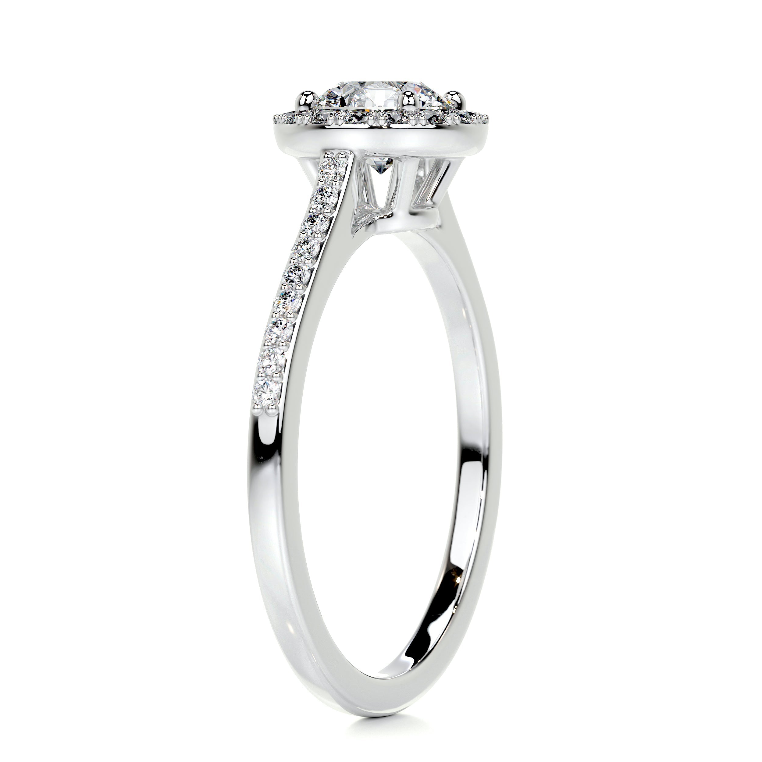 Layla Diamond Engagement Ring -14K White Gold (RTS)