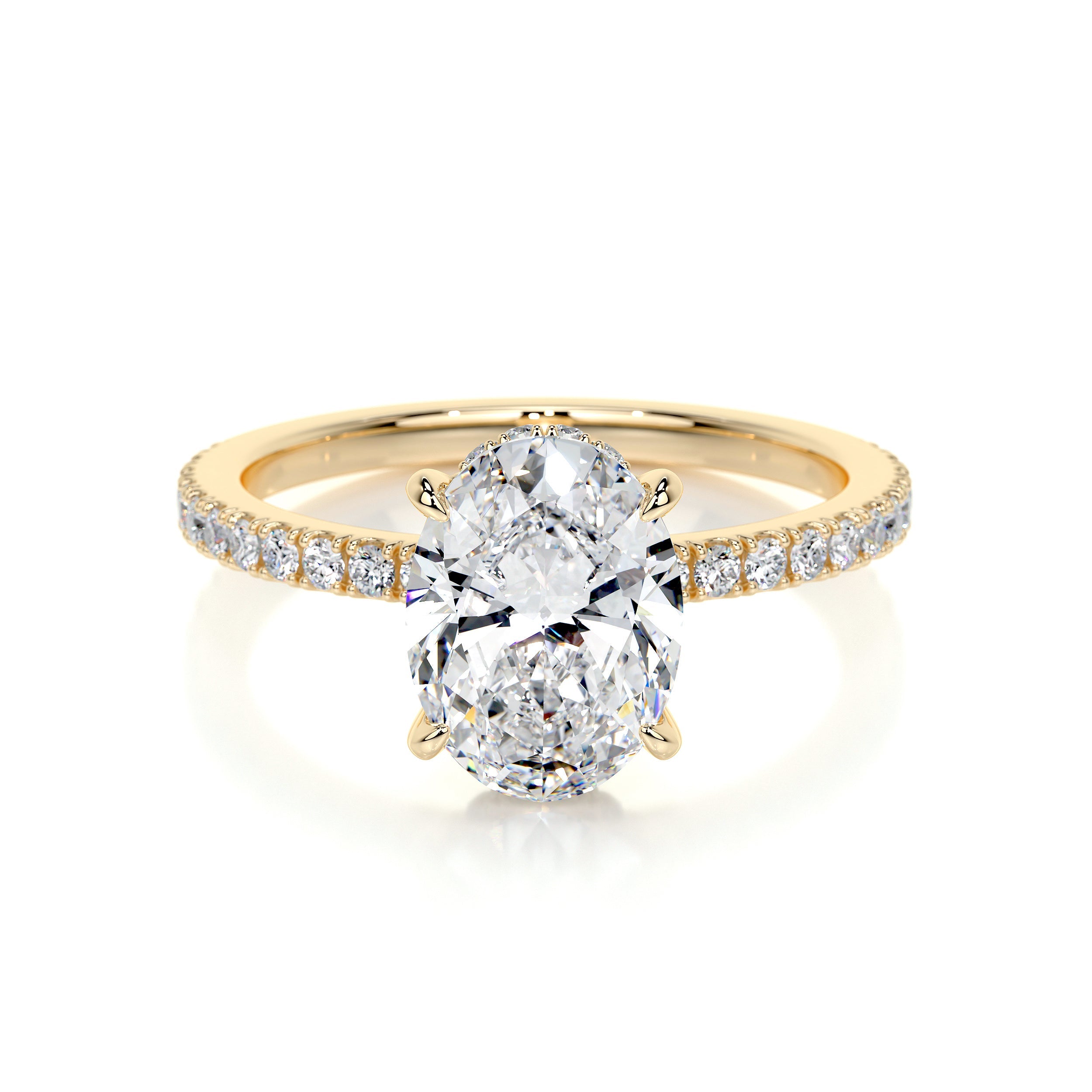 Lucy Lab Grown Diamond Ring -18K Yellow Gold (RTS)