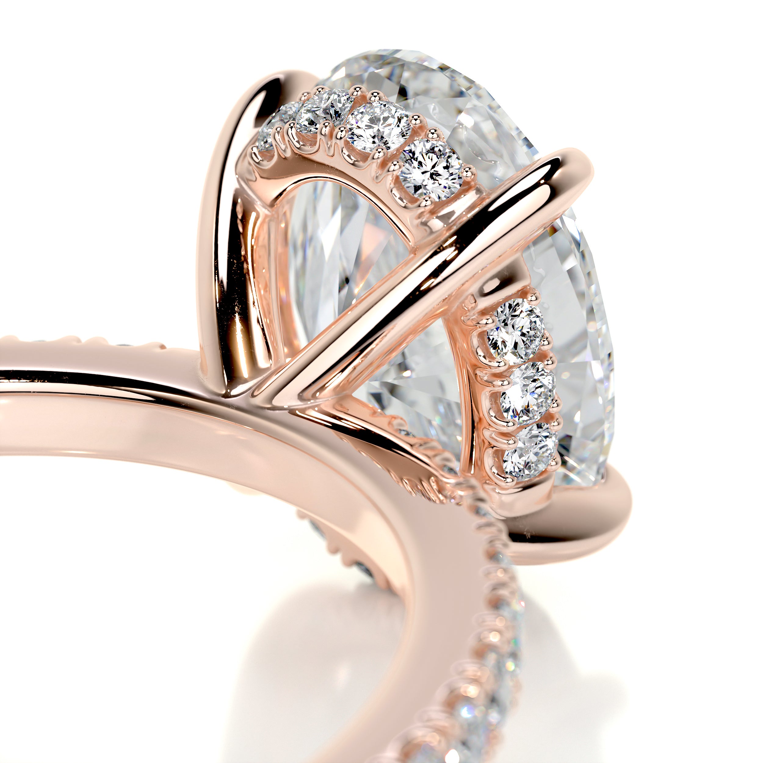 Lucy Diamond Engagement Ring -14K Rose Gold