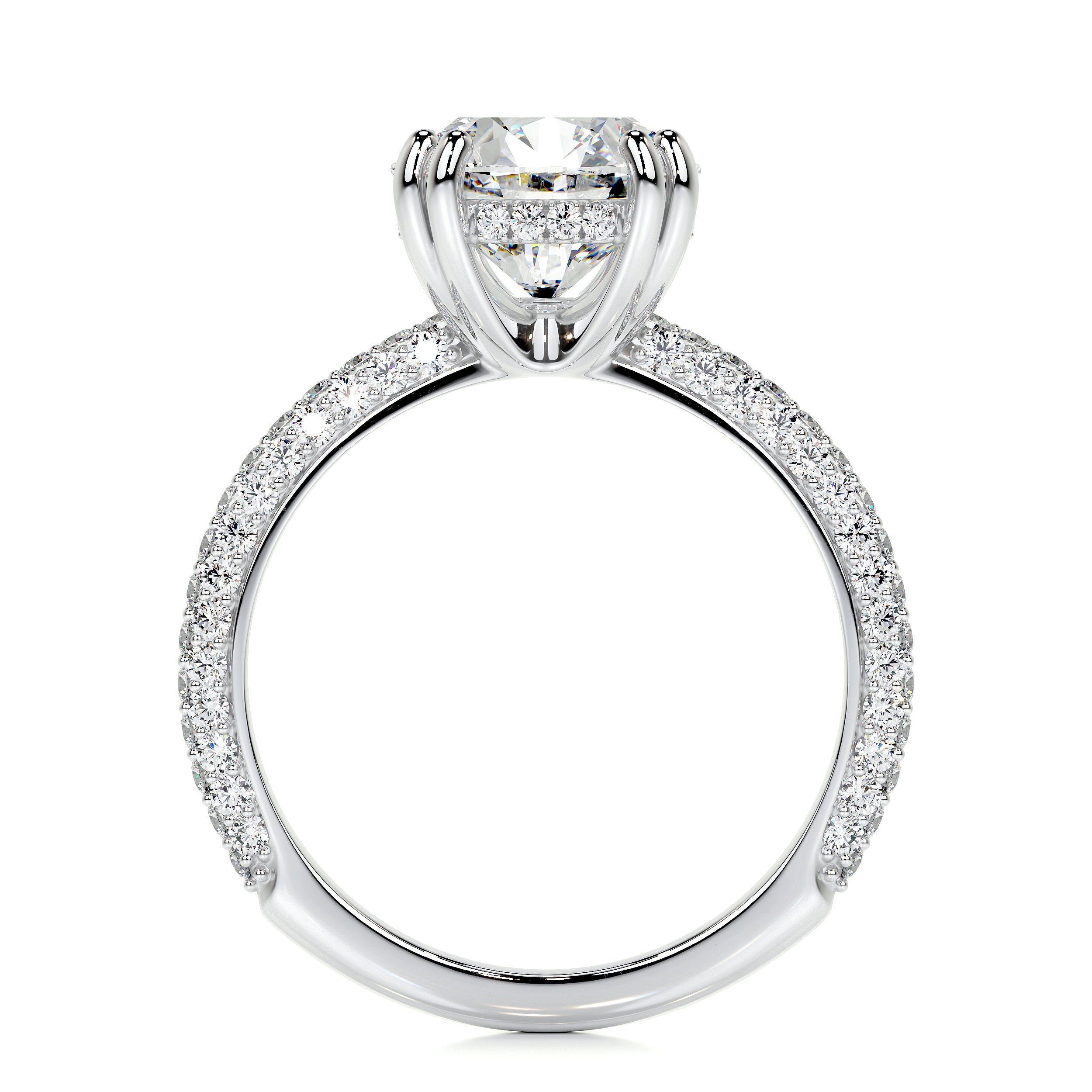 Lorena Lab Grown Diamond Ring (3.5 Carat) -Platinum
