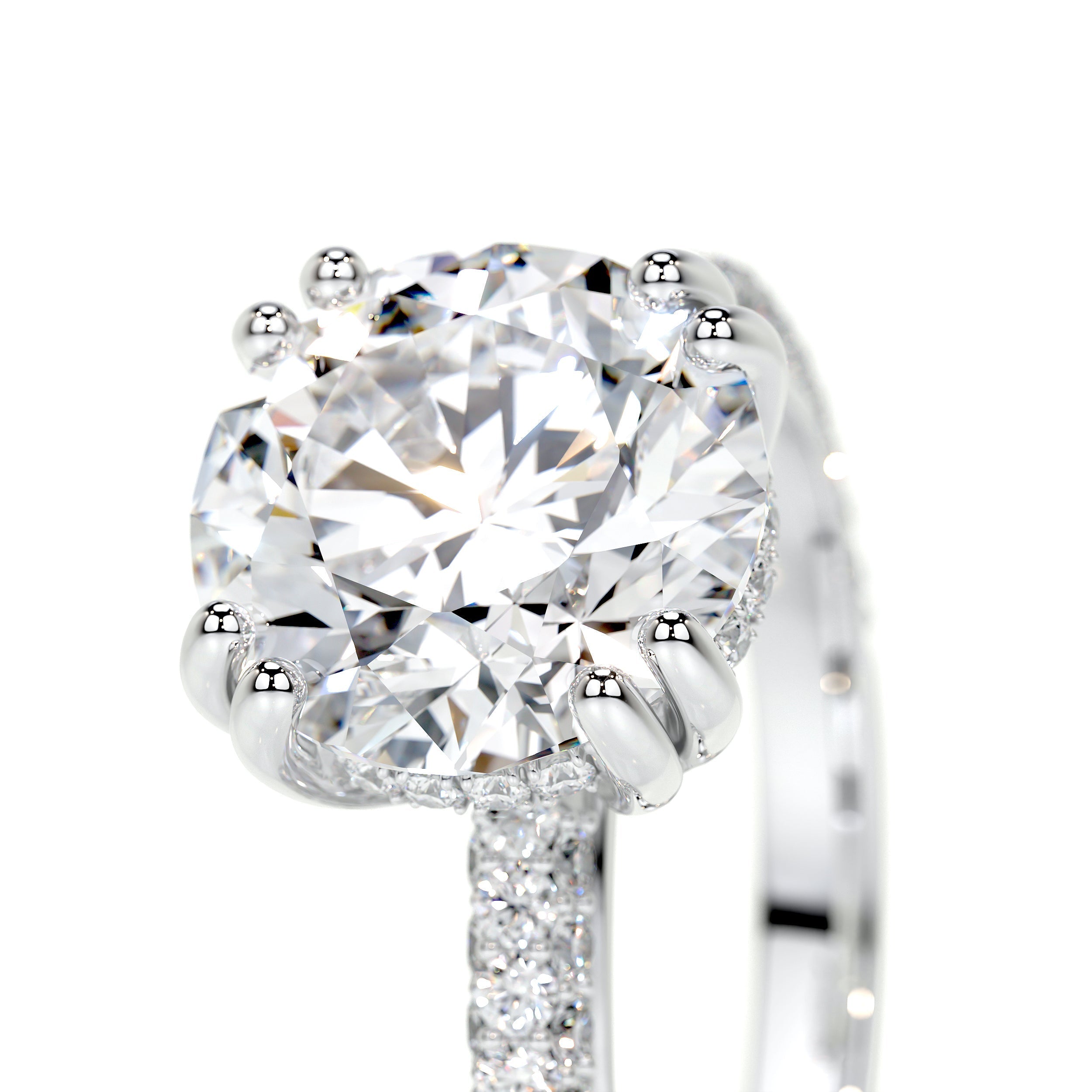 Lorena Lab Grown Diamond Ring (3.5 Carat) -Platinum