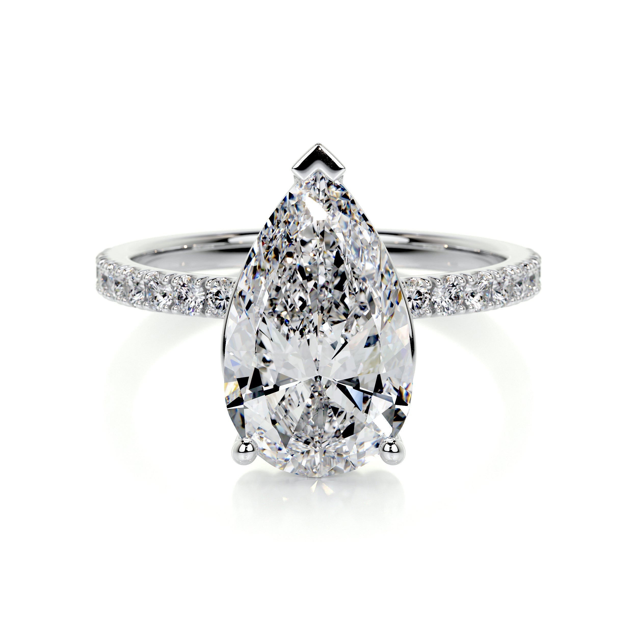 Jenny Lab Grown Diamond Ring (5.5 Carat) -14K White Gold