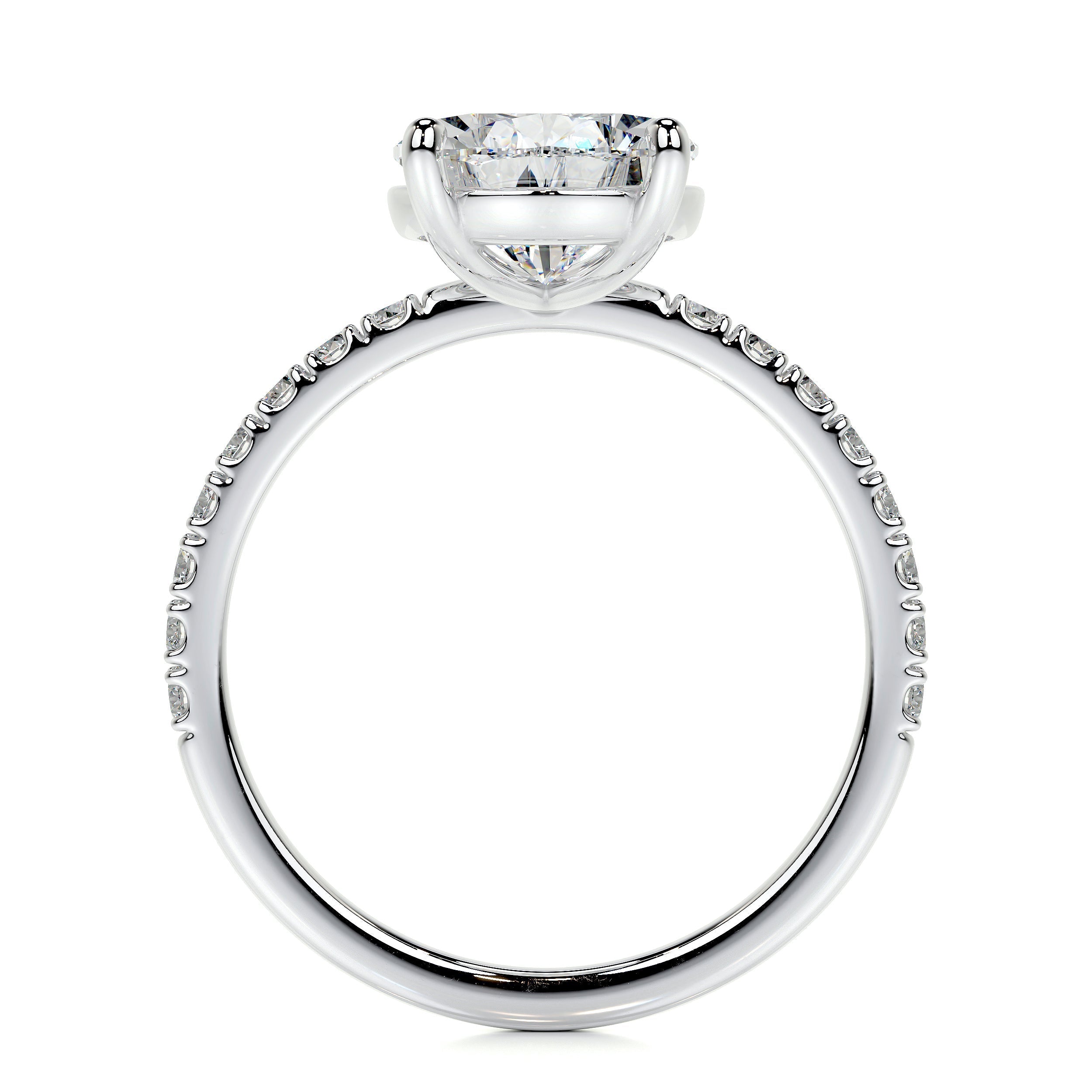 Jenny Lab Grown Diamond Ring (5.5 Carat) -14K White Gold