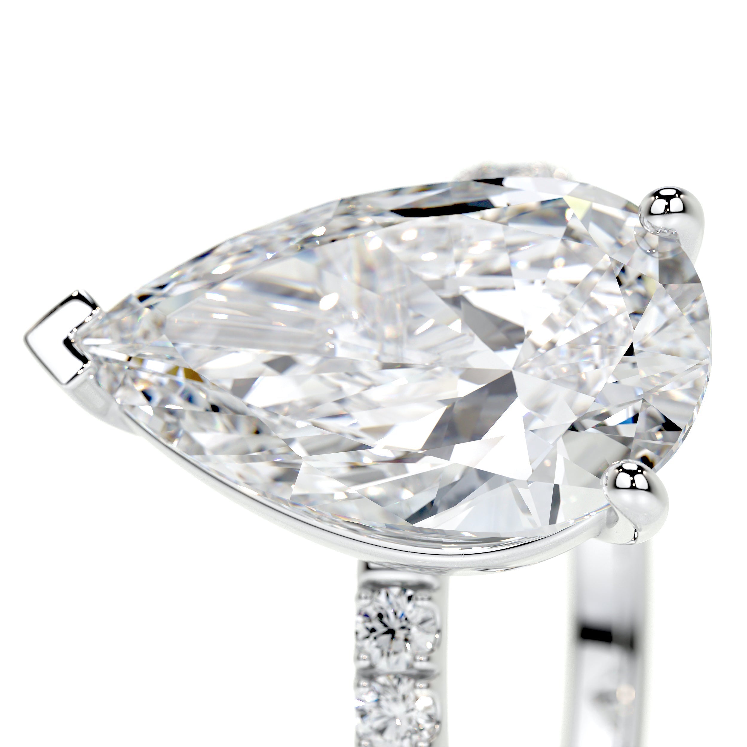 Jenny Lab Grown Diamond Ring (5.5 Carat) -14K White Gold